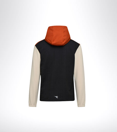 HD LIGHTWEIGHT SWEAT BE ONE, BLACK/ALMOND MILK Running sweatshirt - Men HD LIGHTWEIGHT SWEAT BE ONE BLACK/ALMOND MILK - Diadora
