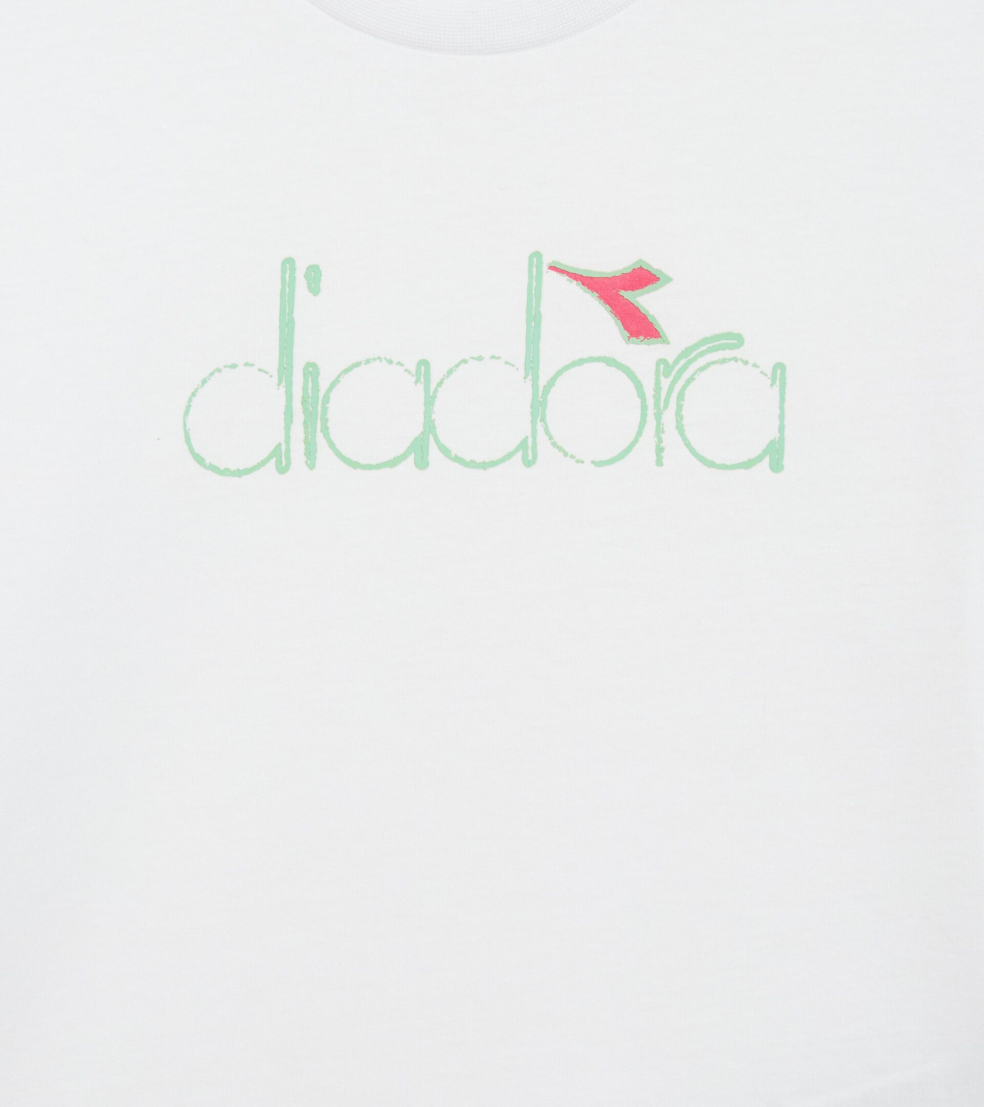 Sports set - T-shirt and shorts - Girls JG. SET ESSENTIAL SPORTS SS OPTICAL WHITE - Diadora