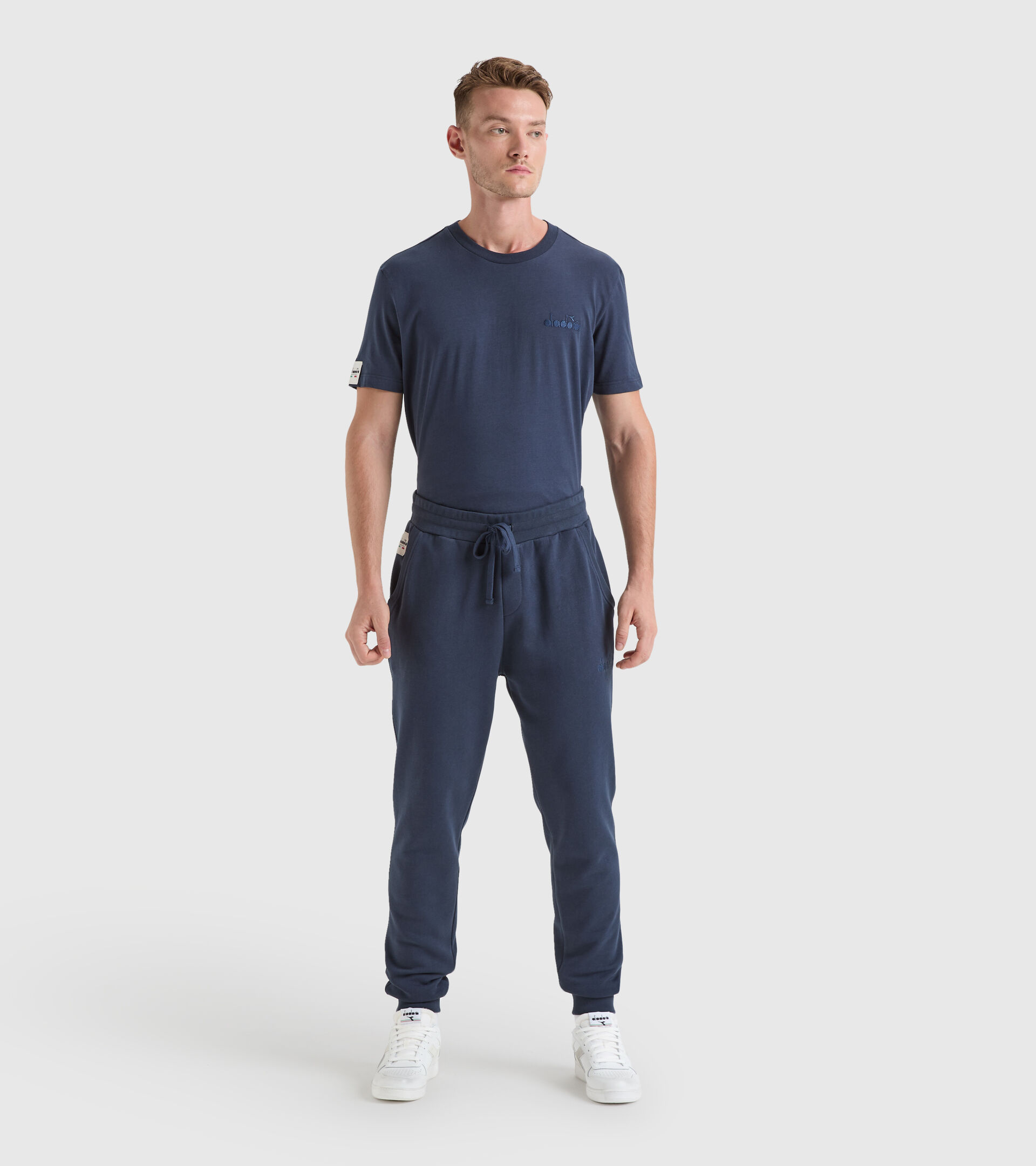 Pantalon de sport en coton - Homme JOGGER PANT MII BLEU CORSAIRE - Diadora