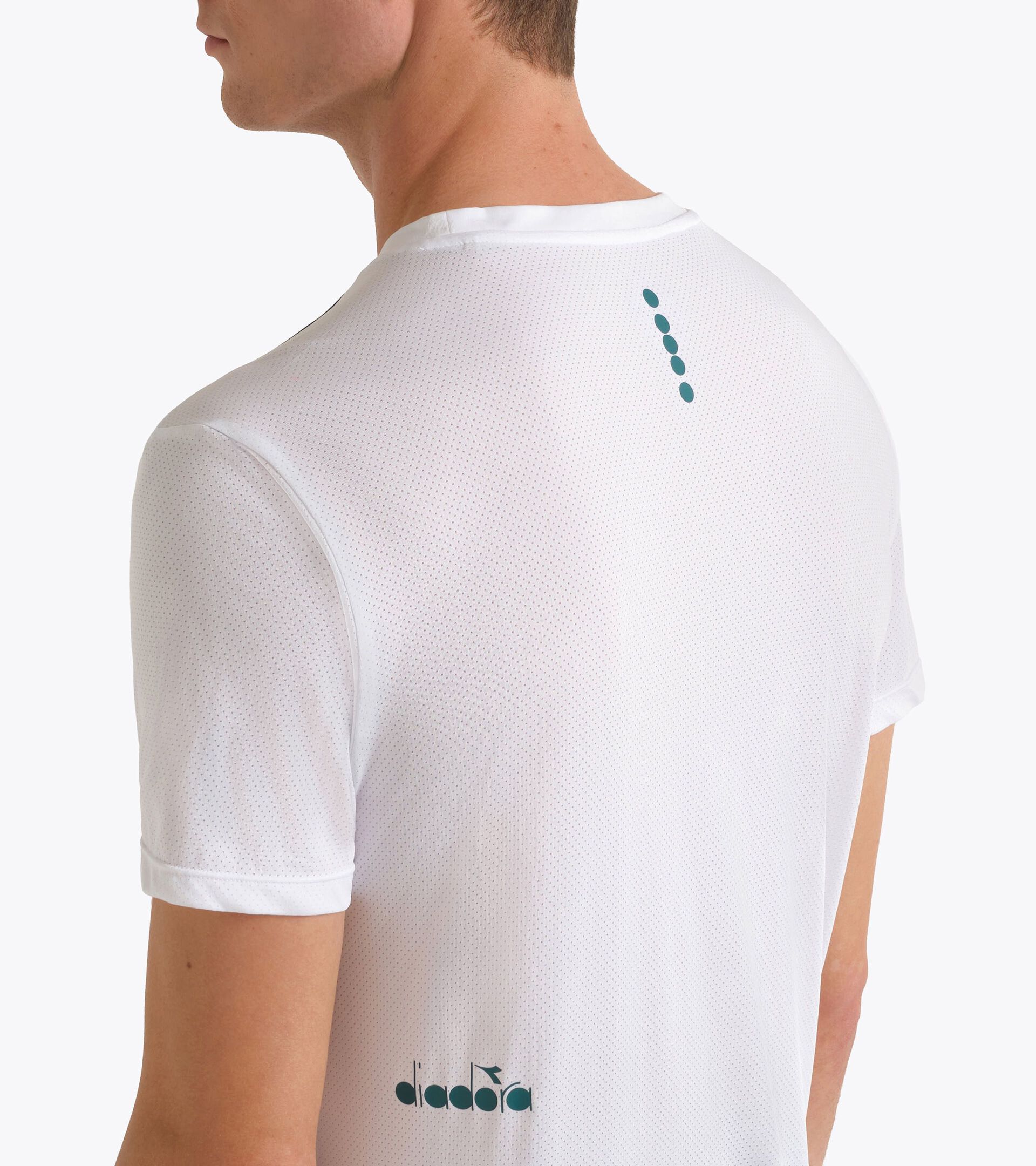 Tennis T-shirt - Men&rsquo;s SS T-SHIRT COURT OPTICAL WHITE - Diadora