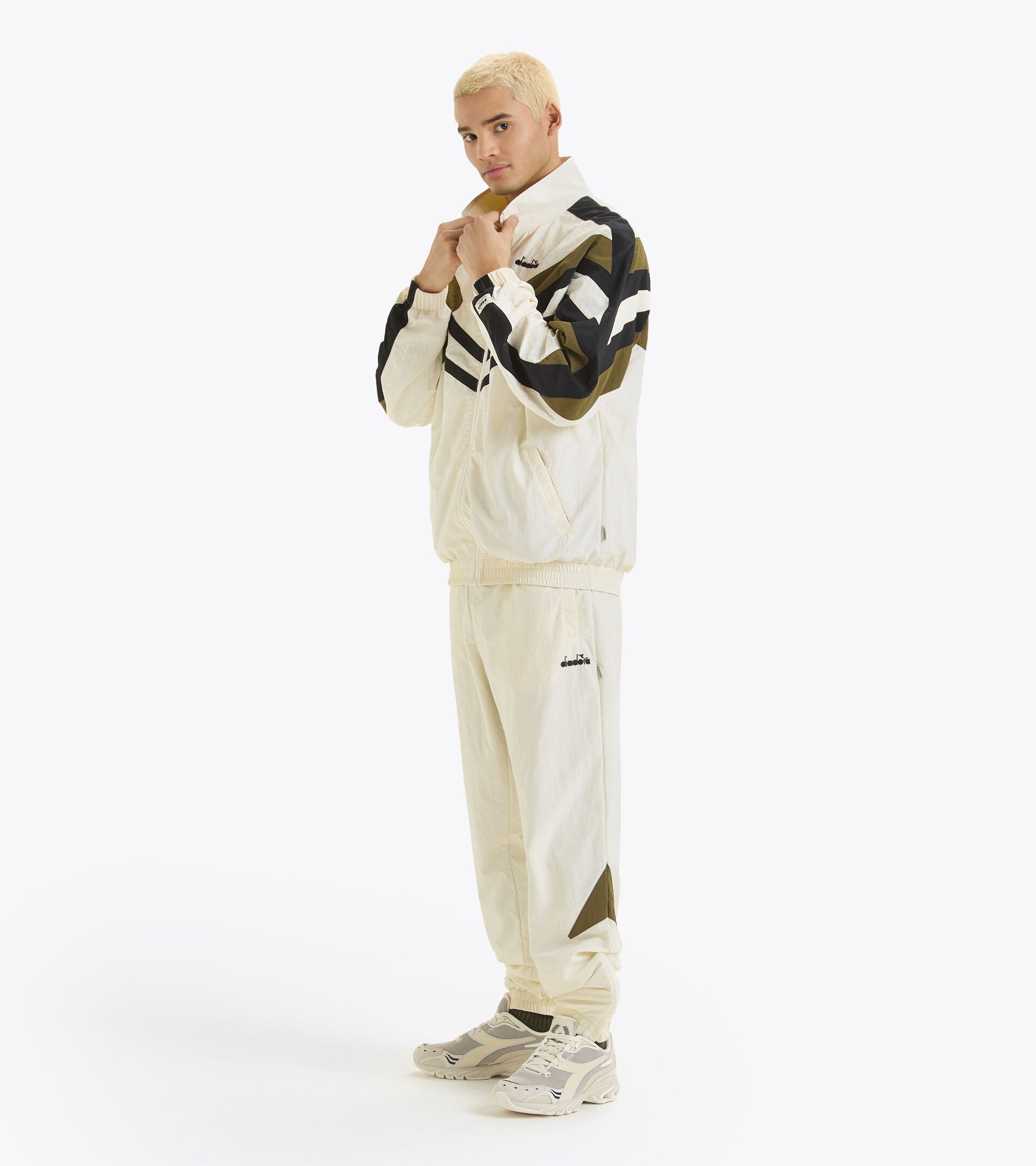 Track Jacket  - Made in Italy - Gender Neutral TRACK JACKET LEGACY BIANCO SOSPIRO - Diadora