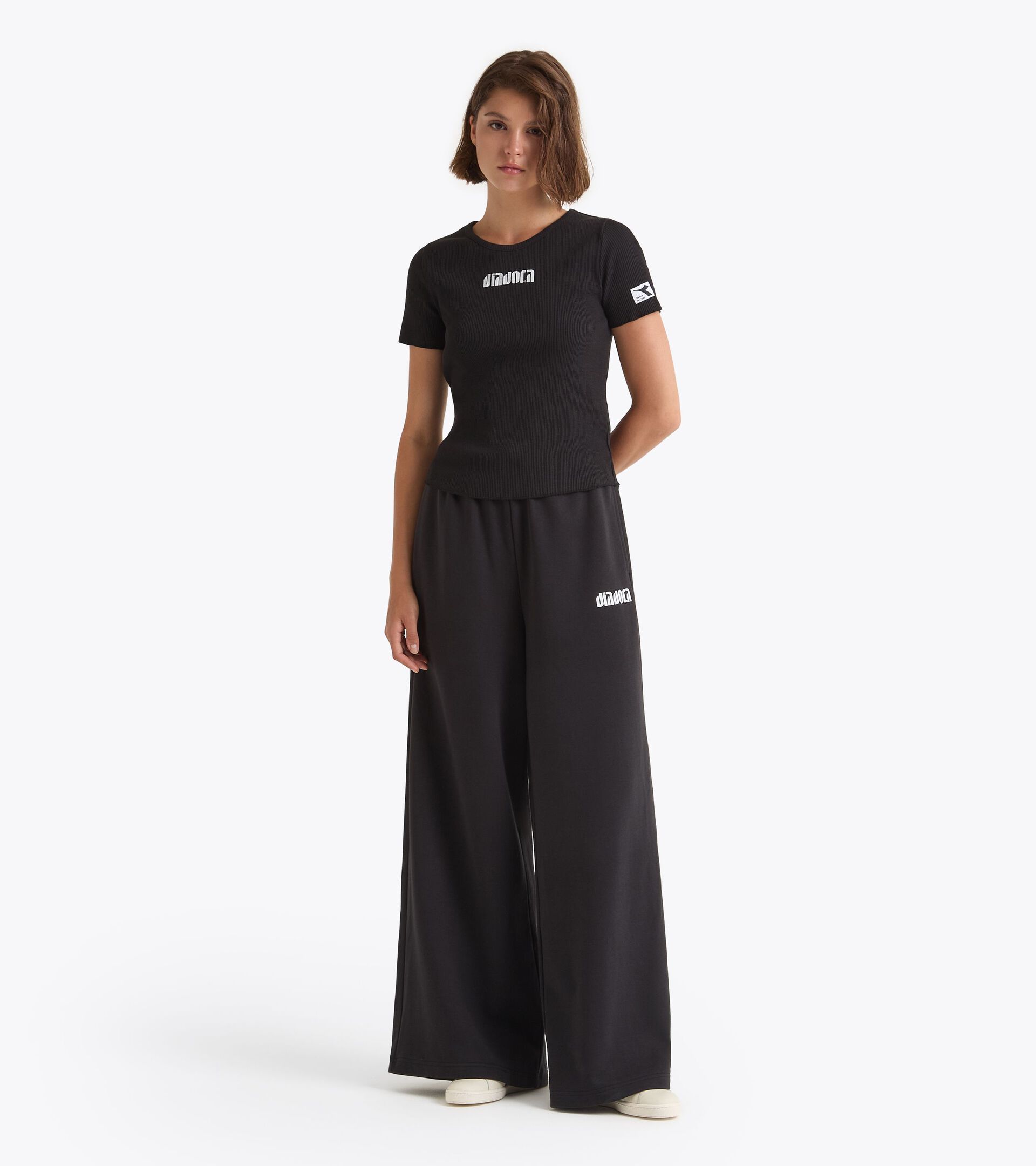 Sportswear t-shirt - Women’s
 L. T-SHIRT SS ATHL. LOGO BLACK - Diadora