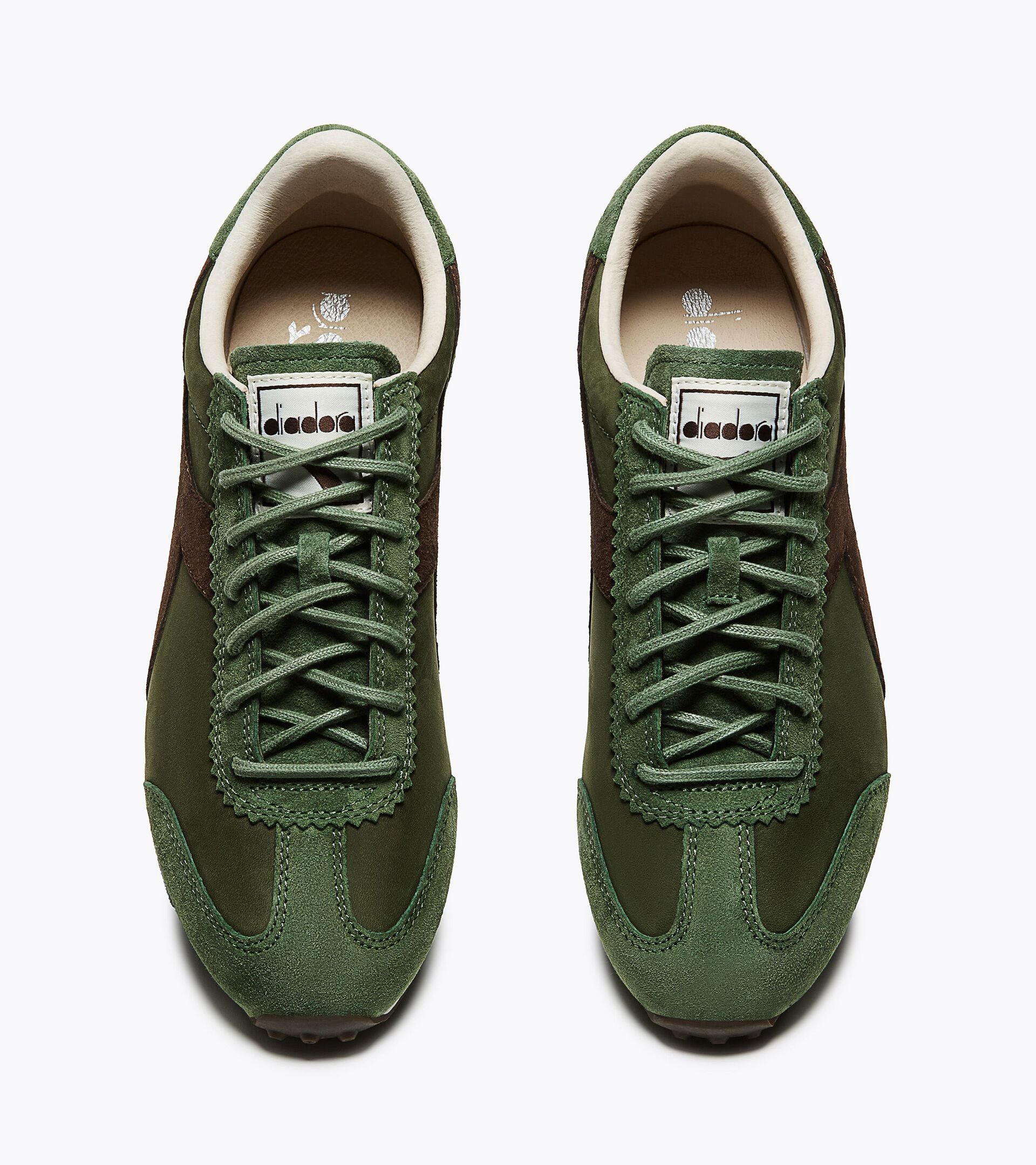 Leather Sneaker - Low-Profile - All-gender RALLY WAXED GREEN CHIVE - Diadora