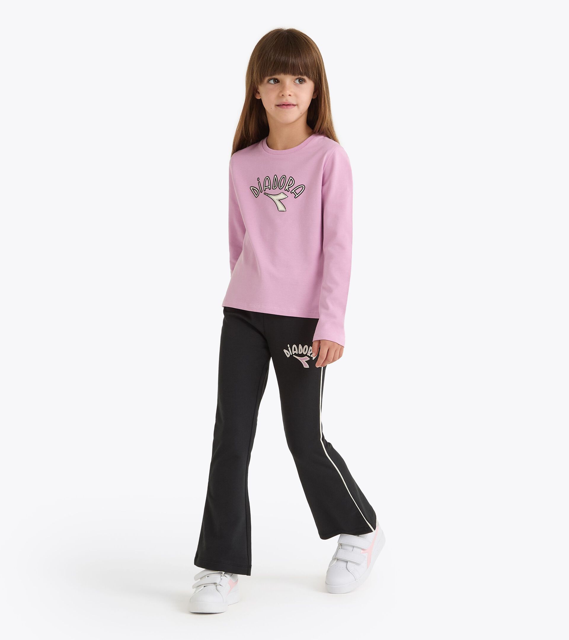 Camiseta de manga larga - Niña/Adolescente
 JG. T-SHIRT LS LOGO NELINA MALVA - Diadora