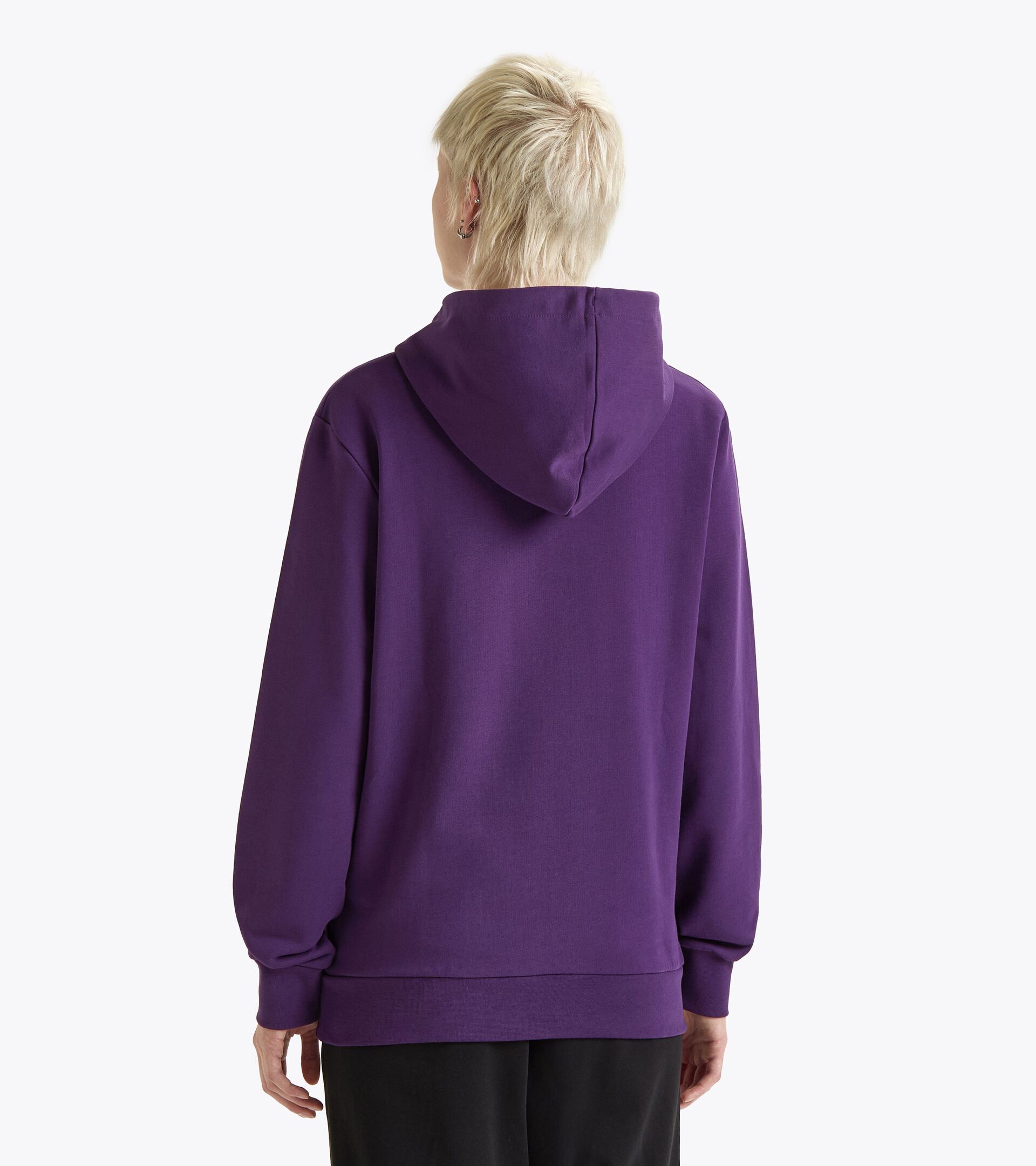 Color block hoodie - All-Gender HOODIE LOGO VIOLET JEWEL - Diadora