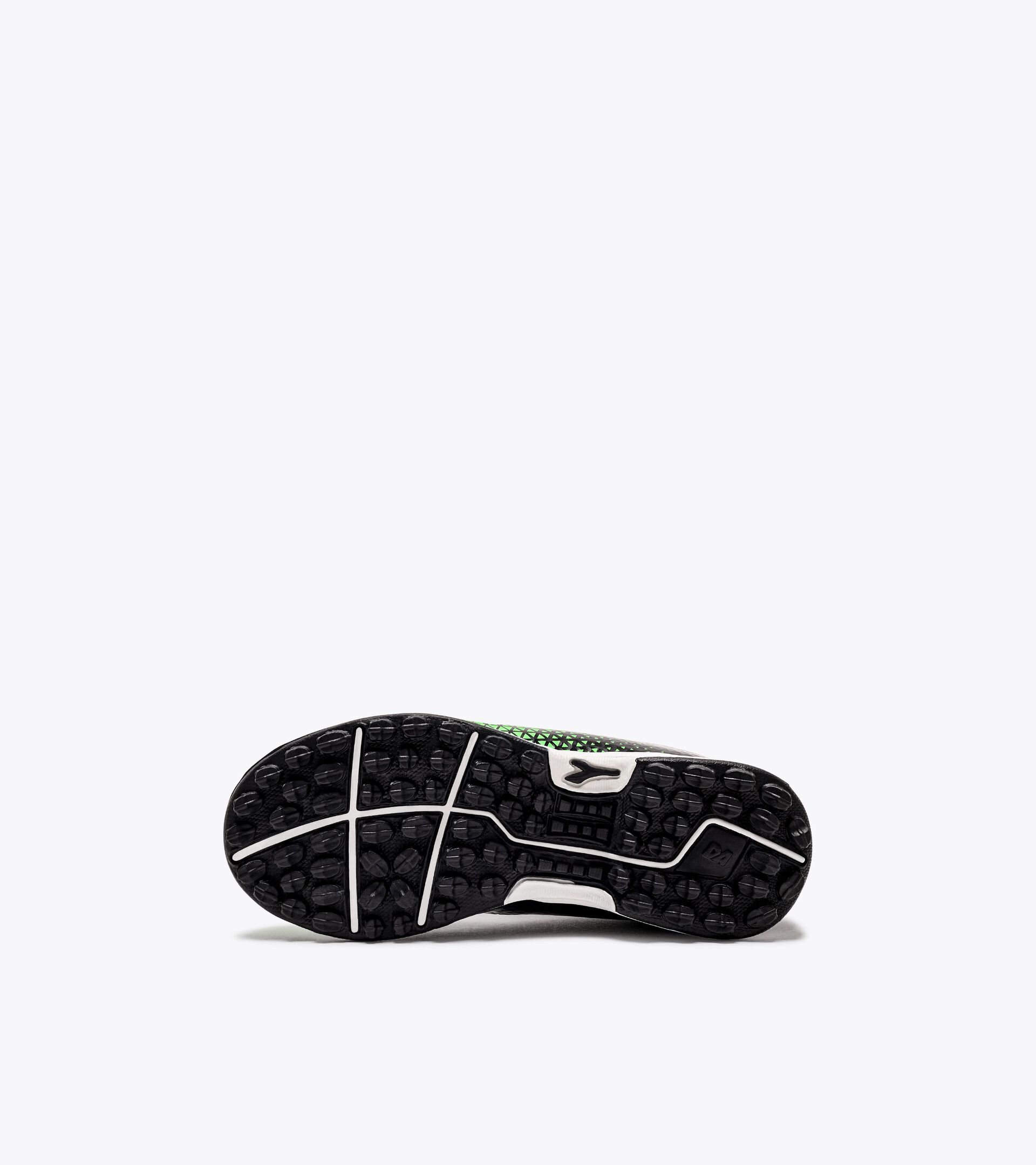 Calcio boots for synthetic ground - Junior CATTURA GR TF JR BLACK/WHITE/GREEN FLUO - Diadora