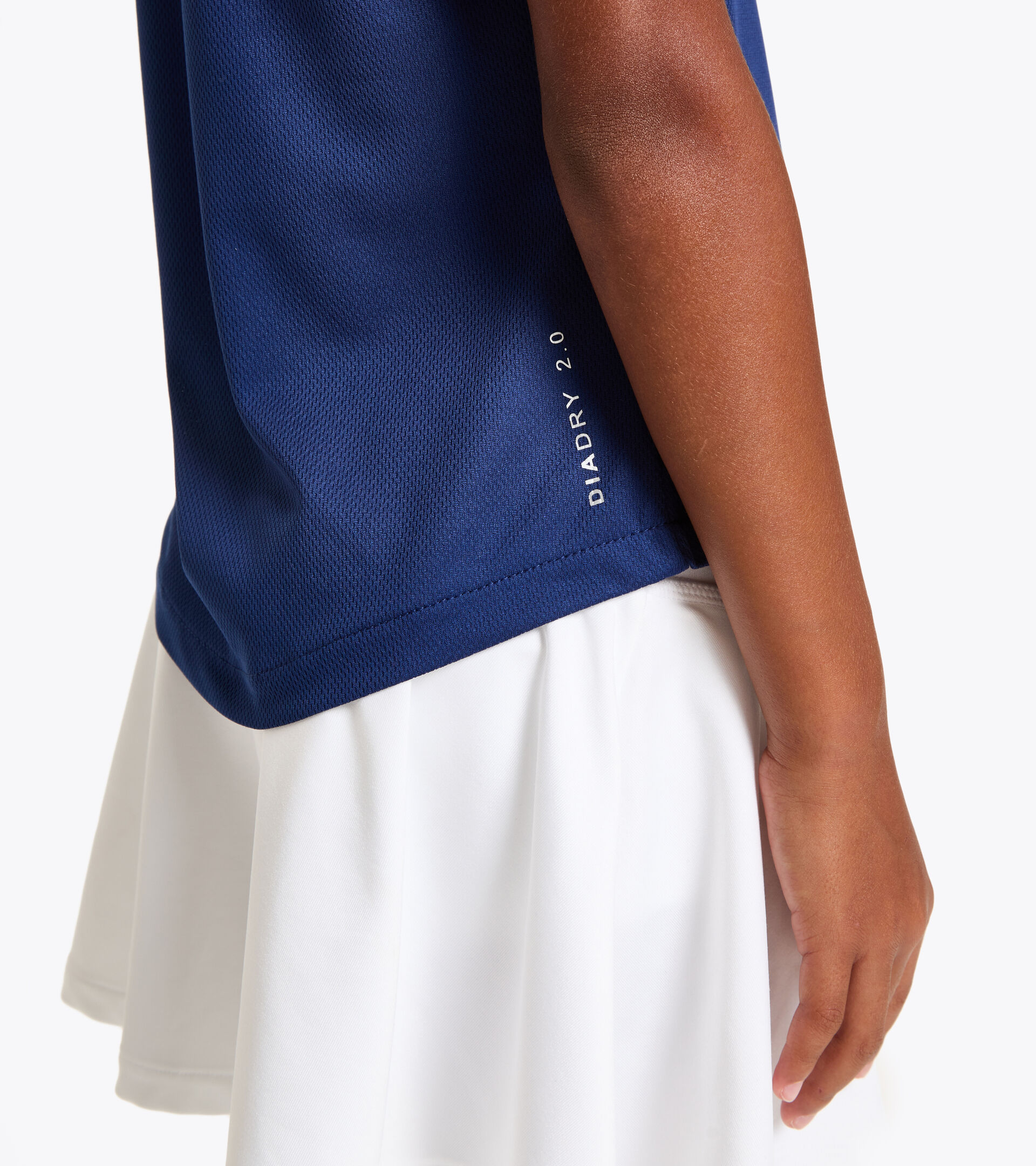 T-shirt de tennis - Junior G. T-SHIRT COURT BLEU DOMAINE - Diadora