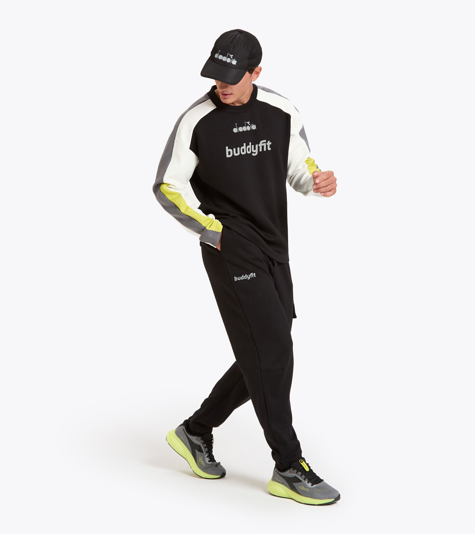 Sports trousers for men PANTS BUDDYFIT BLACK - Diadora