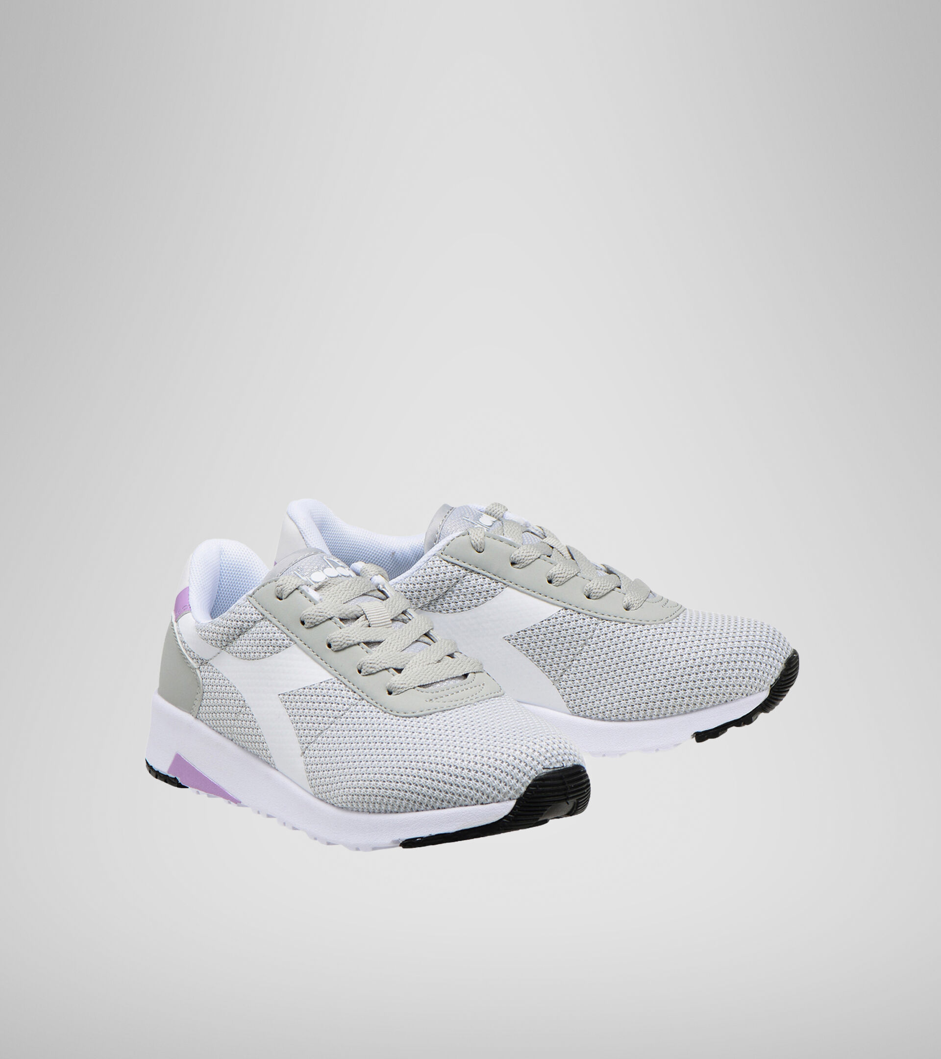 Chaussures de sport - Jeunes 8-16 ans EVO RUN GS GRIS VIOLET - Diadora