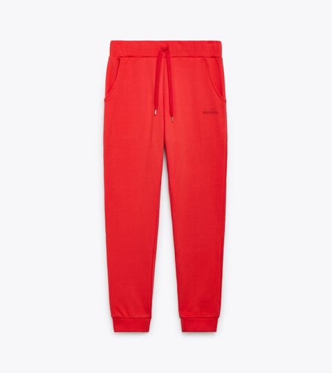 PANTS LOGO, BITTERSWEET RED Sporty sweatpants - Made in Italy - Gender Neutral PANTS LOGO BITTERSWEET RED - Diadora