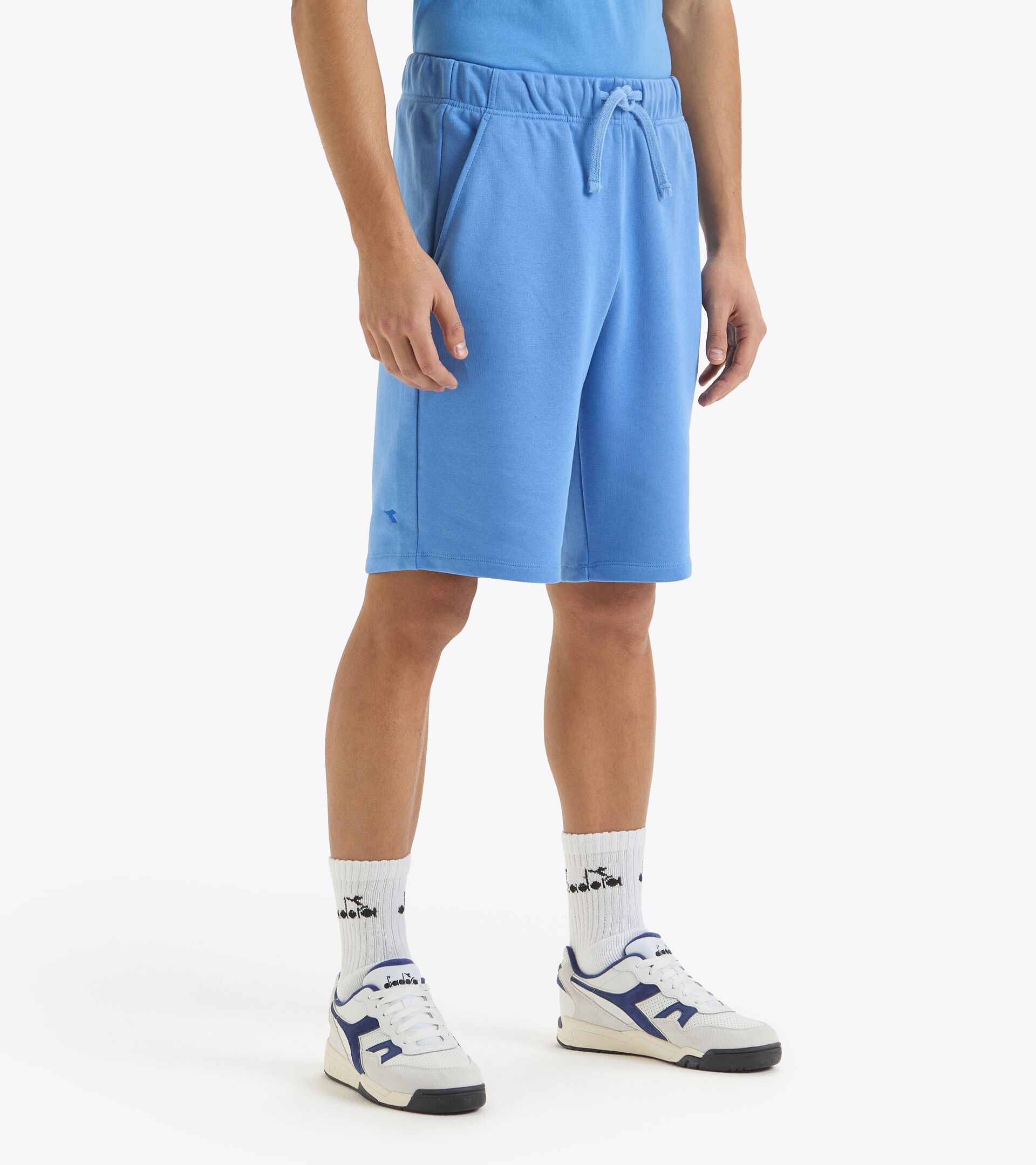 Shorts aus French-Terry-Baumwolle - genderneutral BERMUDA ATHL. LOGO PACIFIC COAST - Diadora