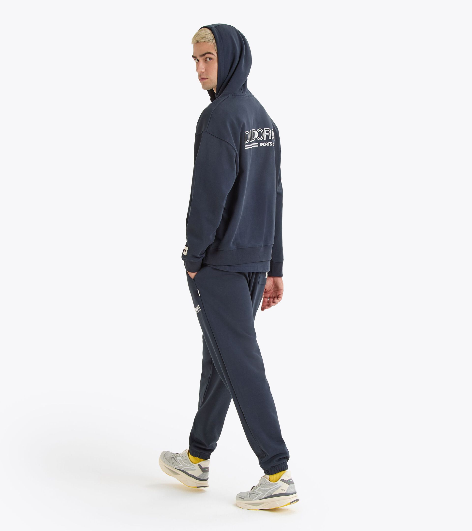 Legacy hoodie with a comfort fit - Made in Italy - All-Gender
 HOODIE LEGACY BLUE DENIM - Diadora