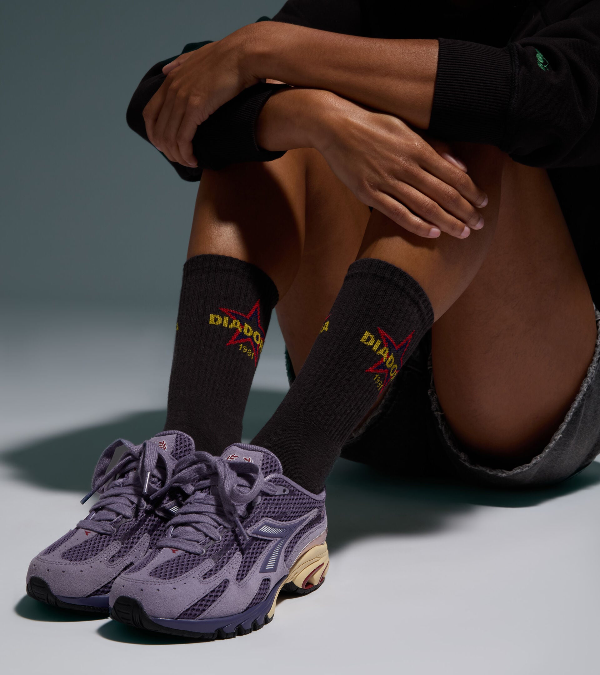 2000s-inspired Sportswear Sneakers - All-gender MYTHOS PROPULSION 280 SHADE VIOLET CADET - Diadora