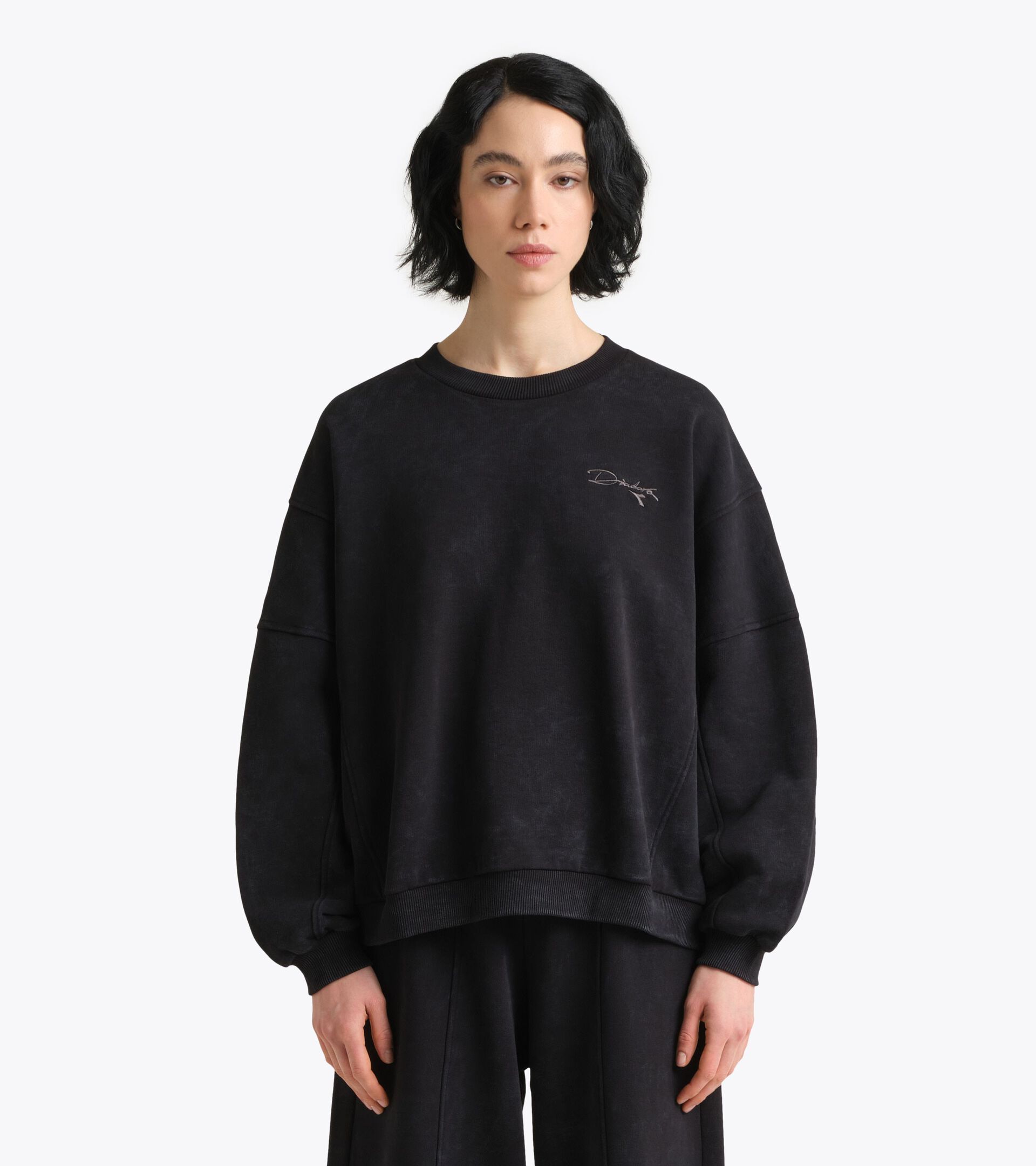 Sweatshirt aus schwere Baumwolle im Retrostil - Damen
 L. SWEAT AVENUE LAB ANTHRAZIT - Diadora