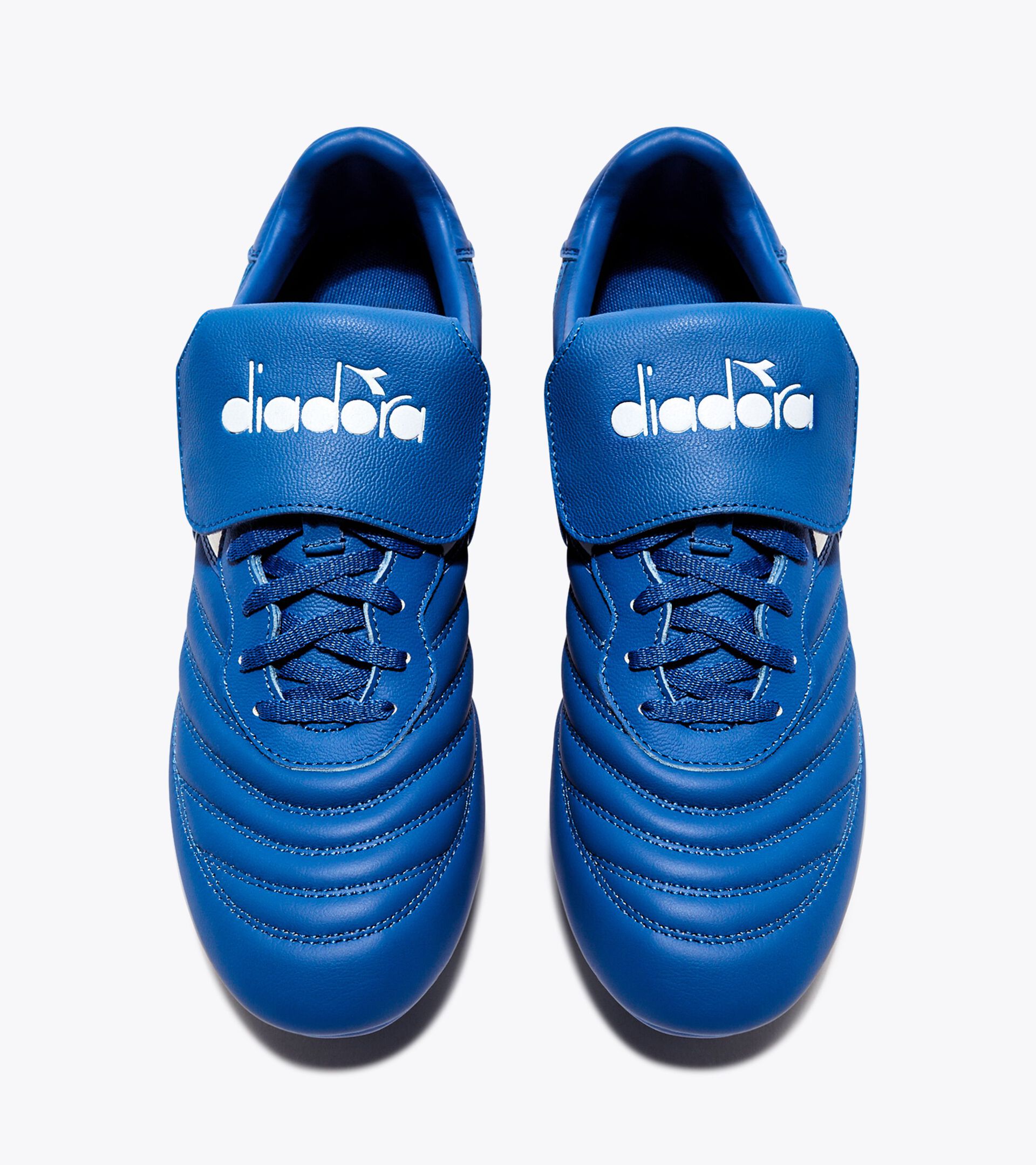 Calcio boots for firm ground - Men's BRASIL LT T MDPU ROYAL/WHITE - Diadora