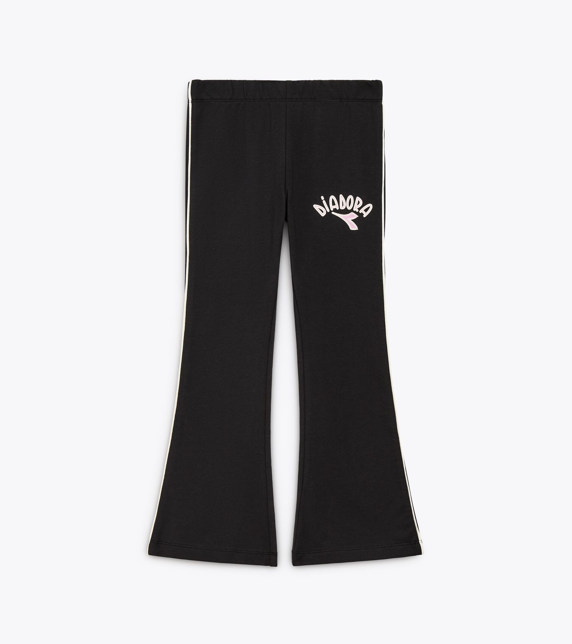 Stretchy leggings - Girls JG. LEGGINGS LOGO BLACK - Diadora