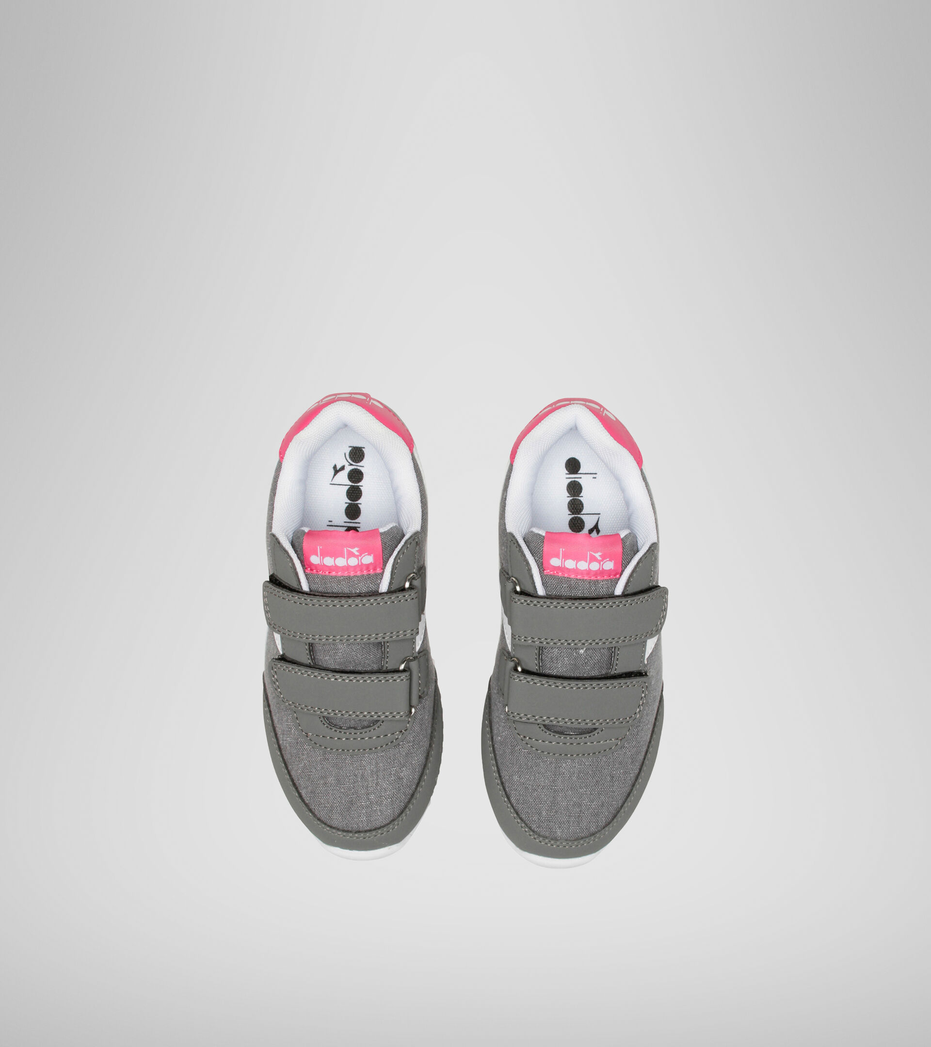 Sports shoes - Kids 4-8 years JOG LIGHT PS CHARCOAL GRAY/FANDANGO PINK - Diadora