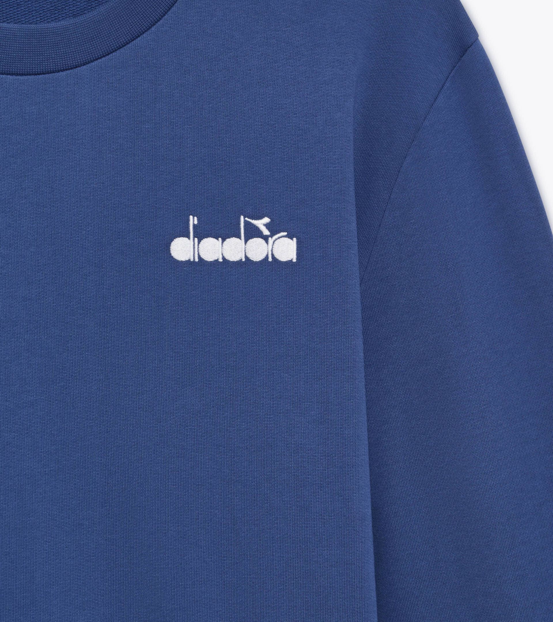 Cotton crewneck - All-Gender SWEATSHIRT CREW LOGO NAVY PEONY - Diadora