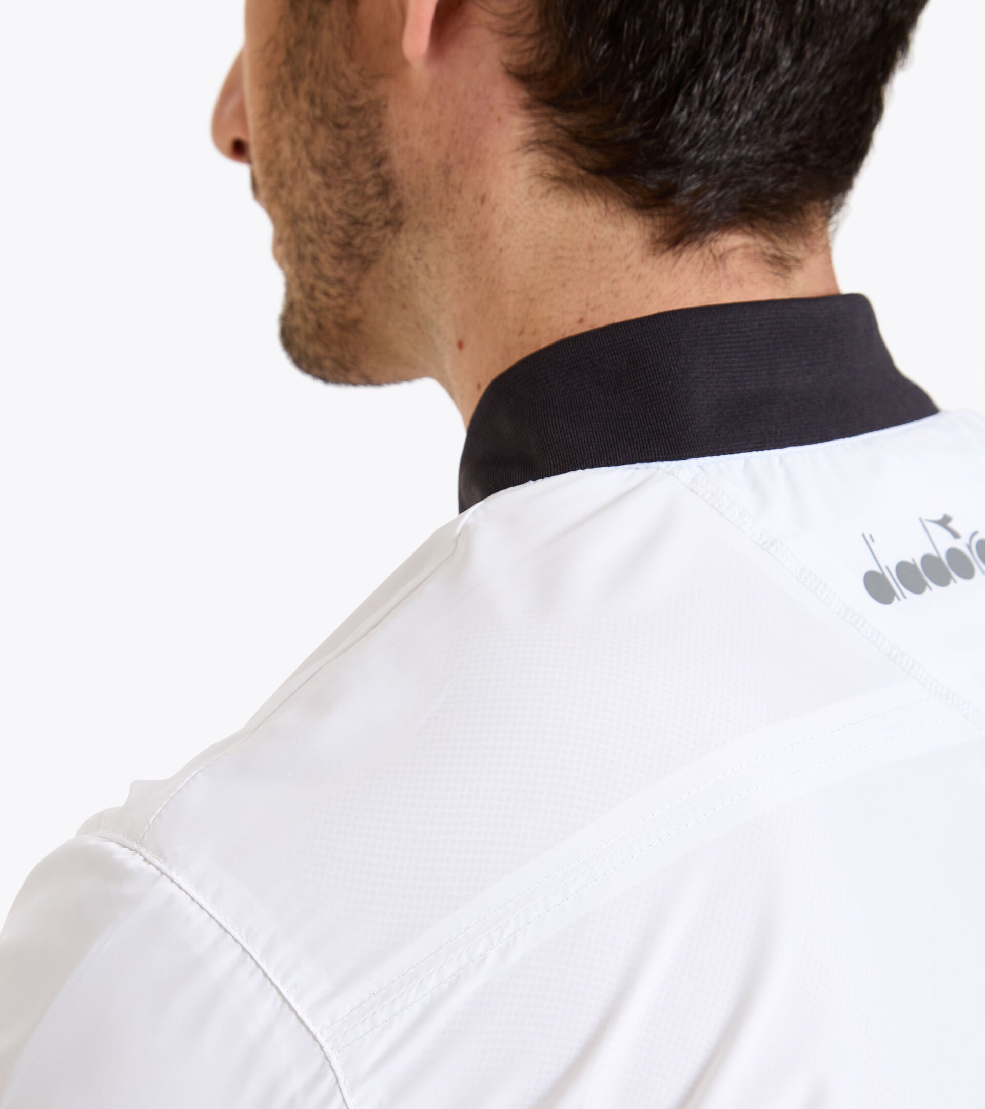 Tennis jacket - Men JACKET COURT OPTICAL WHITE - Diadora