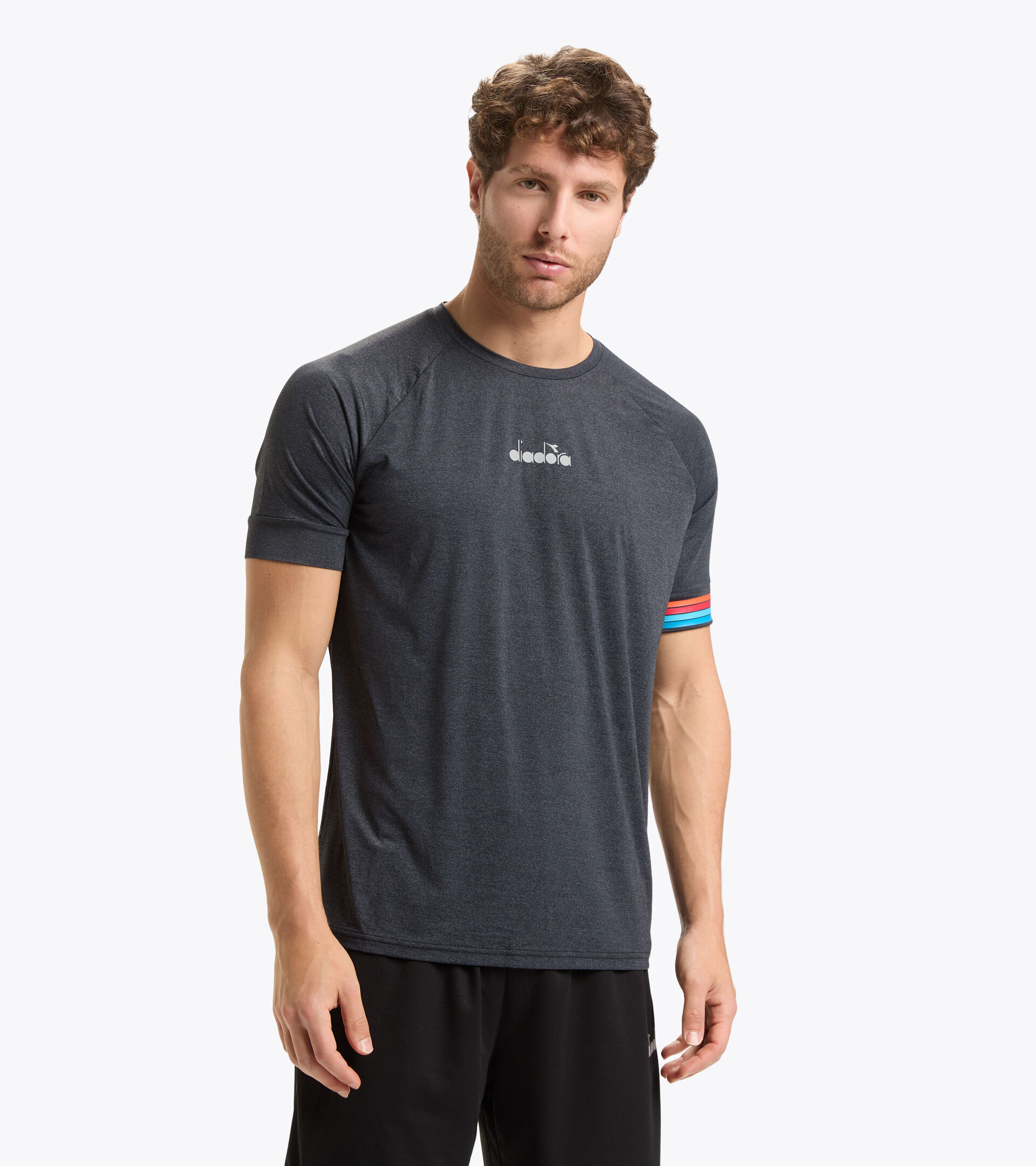 T-shirt de running - Homme SS T-SHIRT BE ONE NOIR - Diadora