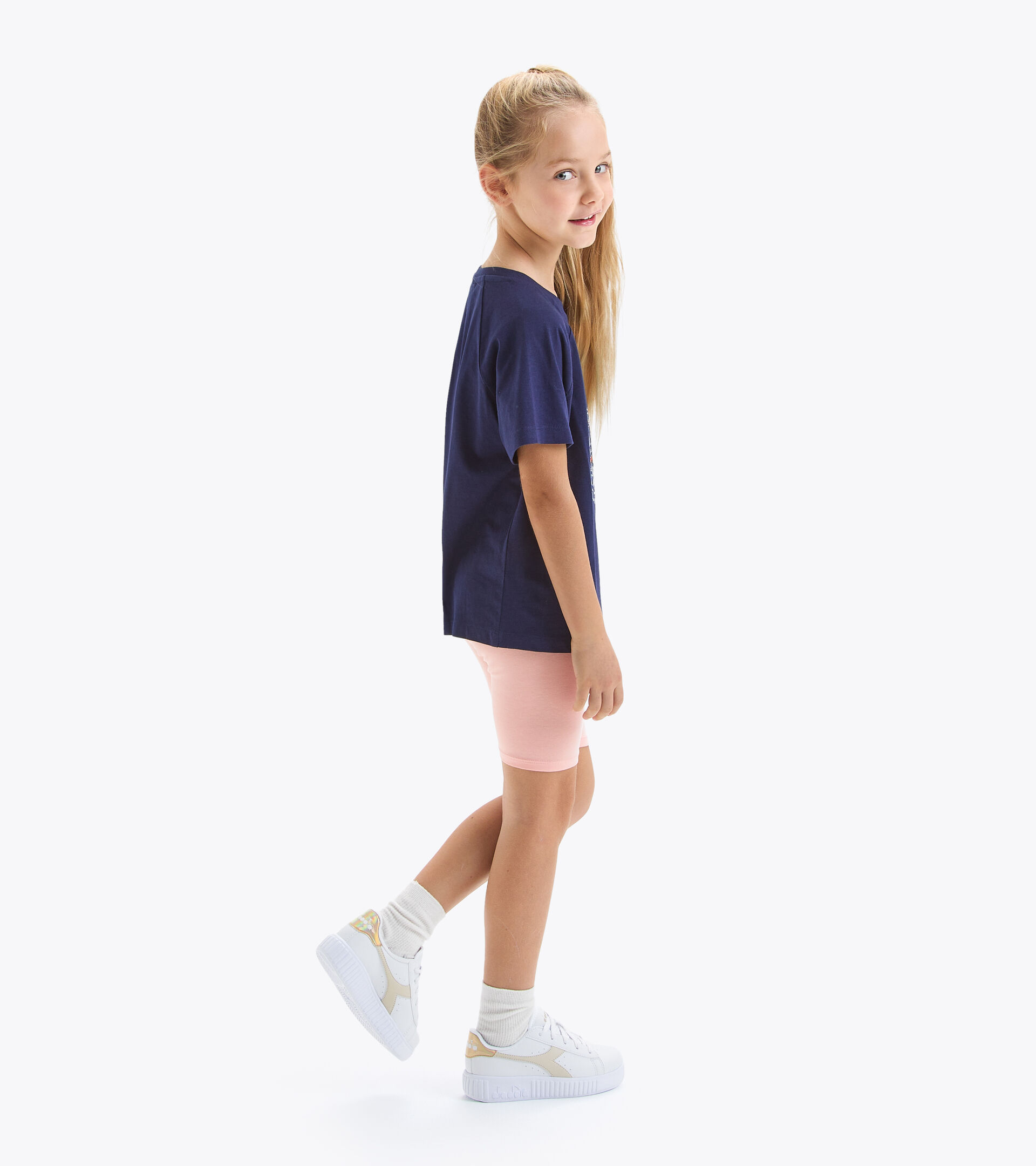 Komplettset - Mädchen JG.SET SS SPORT ART MARINEBLAU - Diadora