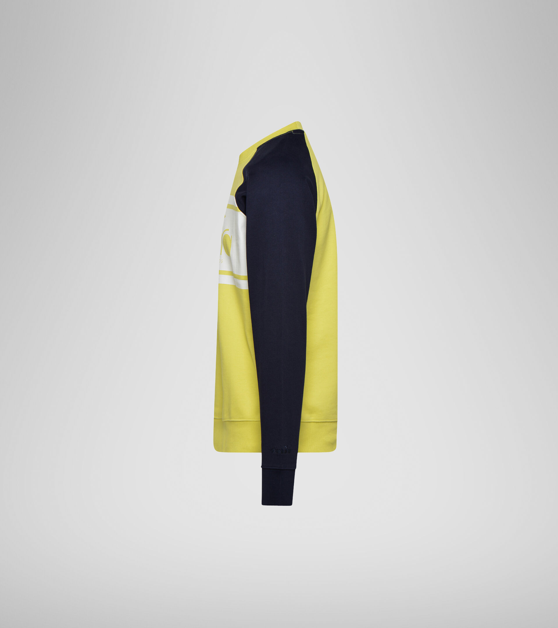 Sweatshirt with logo - Men SWEATSHIRT CREW SPECTRA CLASSIC NAVY/YELLOW - Diadora