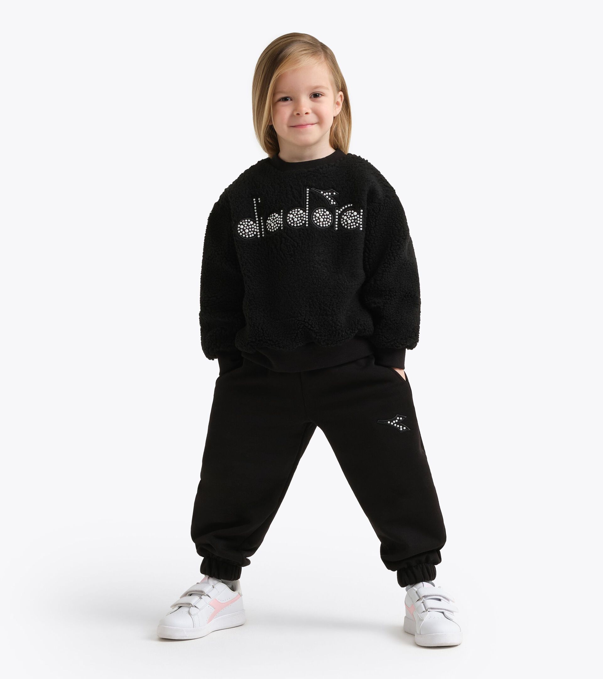Eco-fur set - Girls JG. TEDDY SET RHINESTONE TD BLACK - Diadora