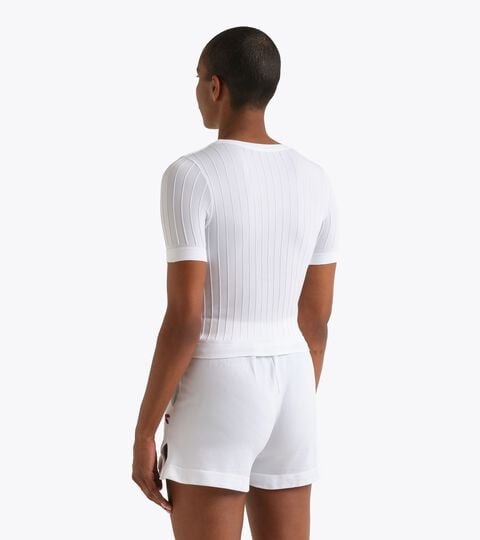 Made In Italy STRATOUNO Short-Sleeved Top - Competition - Women&rsquo;s
 L. SS T-SHIRT MATCH STRATOUNO OPTICAL WHITE - Diadora