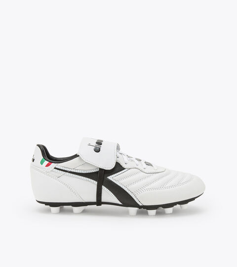Botas de fútbol para superficies compactas BRASIL OG LT T MDPU BLANCO/NEGRO - Diadora
