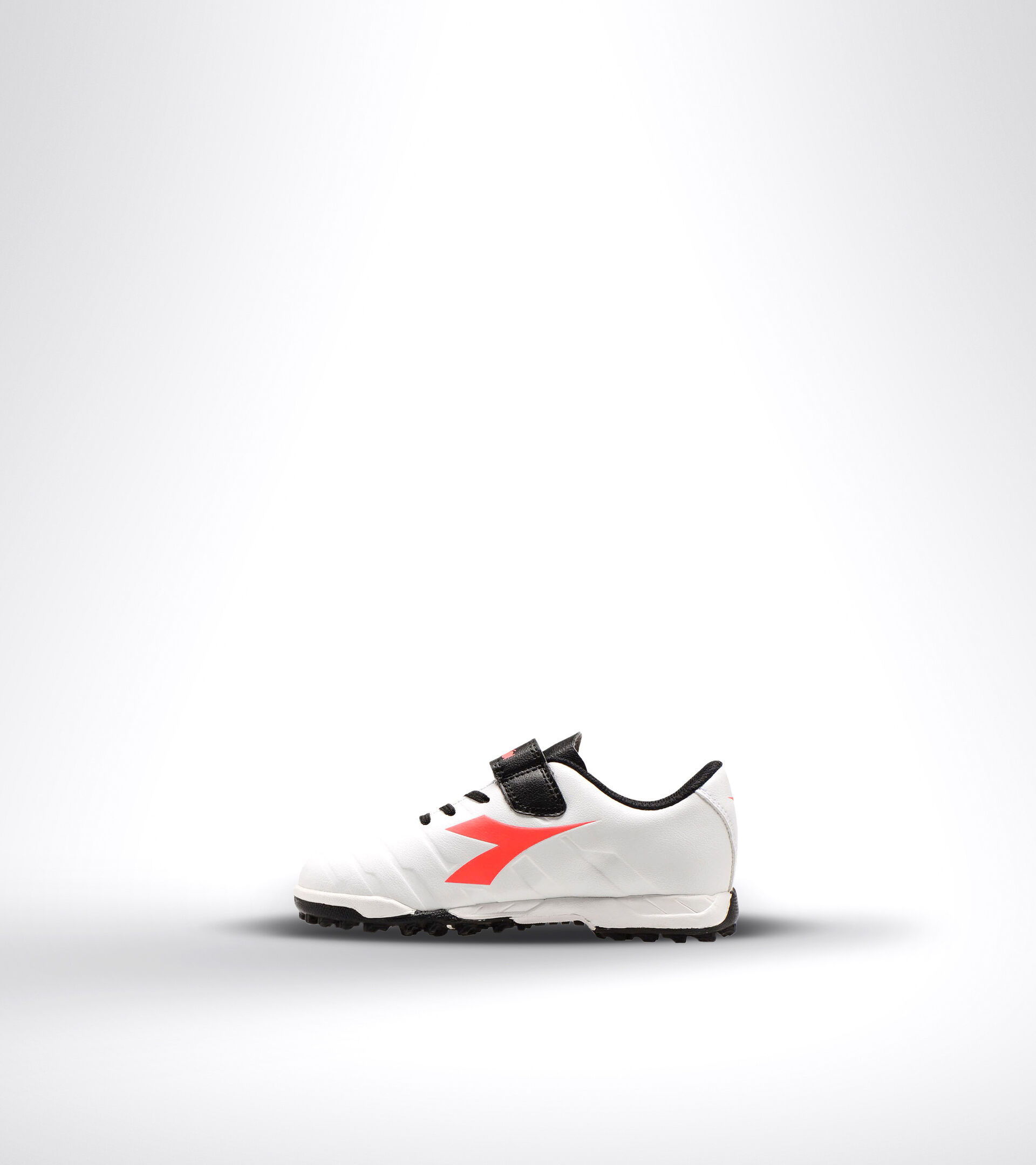 Hard ground and artificial turf football boot - Unisex kids PICHICHI 3 TF JR VE WHITE/BLACK/RED FLUO - Diadora