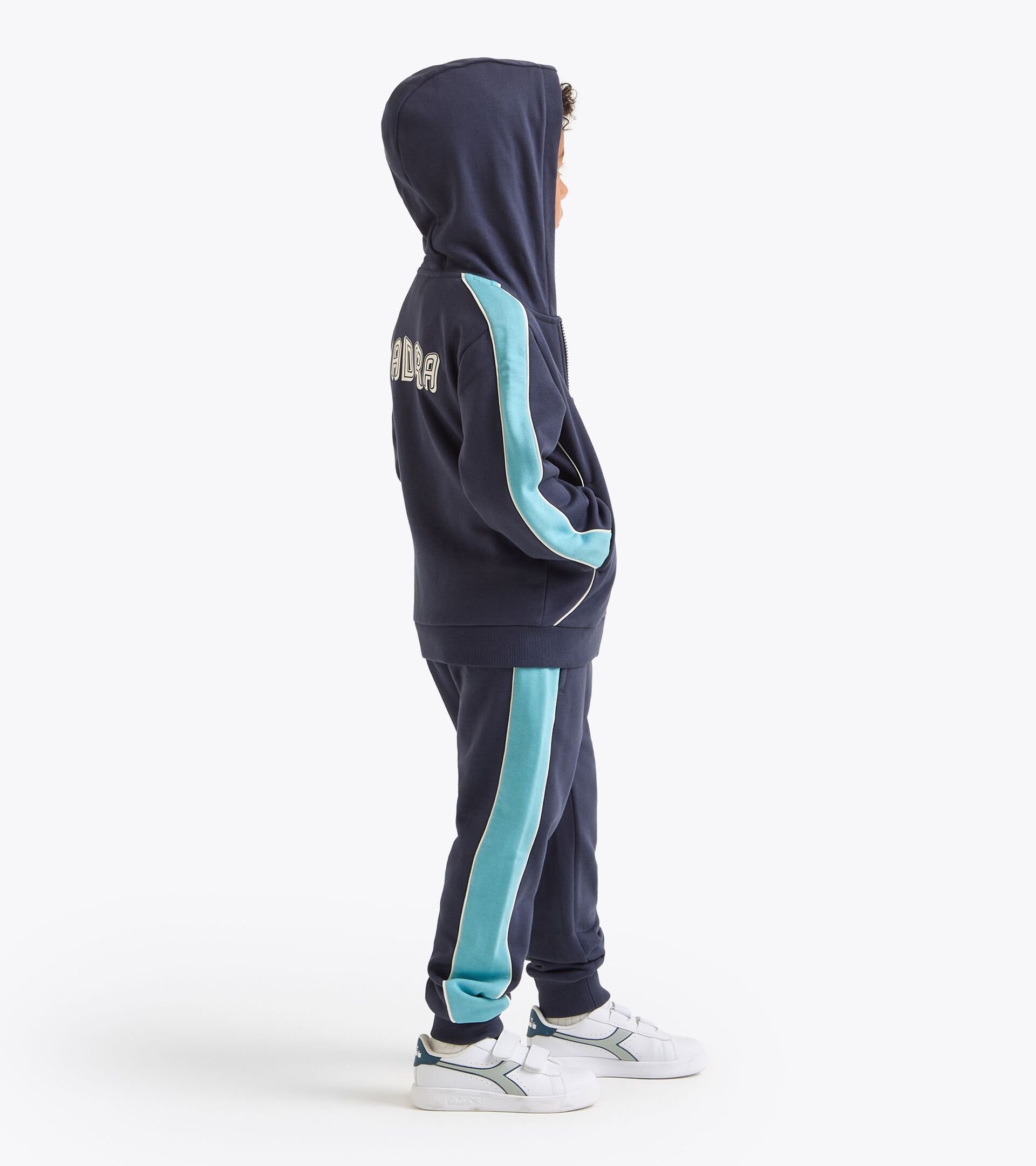 Tracksuit - Boys
 JB. TRACKSUIT HD FZ LOGO (BR) BLUE DENIM - Diadora