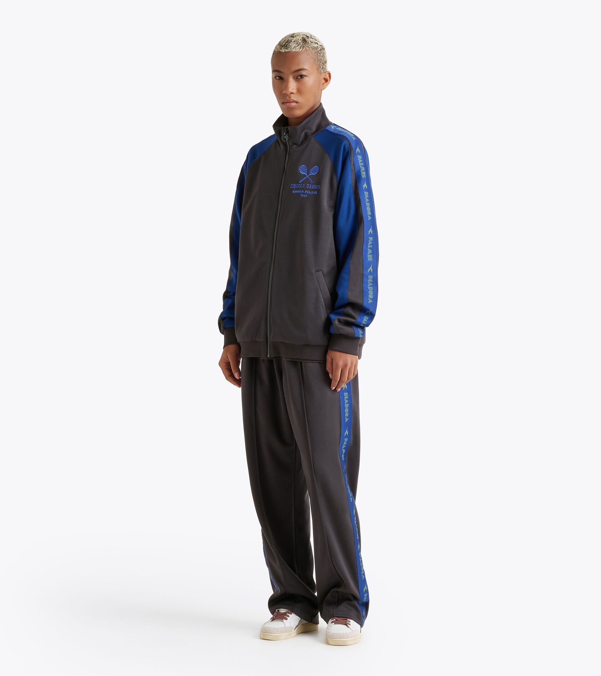Legacy Track Jacket - All-gender TRACK JACKET LEGACY BLACK OYSTER - Diadora