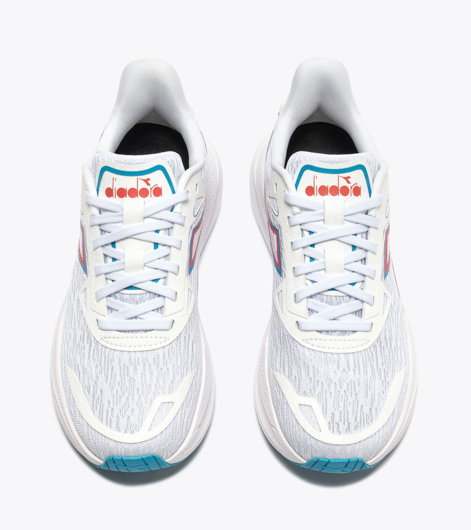 Running shoe - Comfort and stability - Women&rsquo;s NUCLEO 2 W WHITE/HORIZON BLUE - Diadora