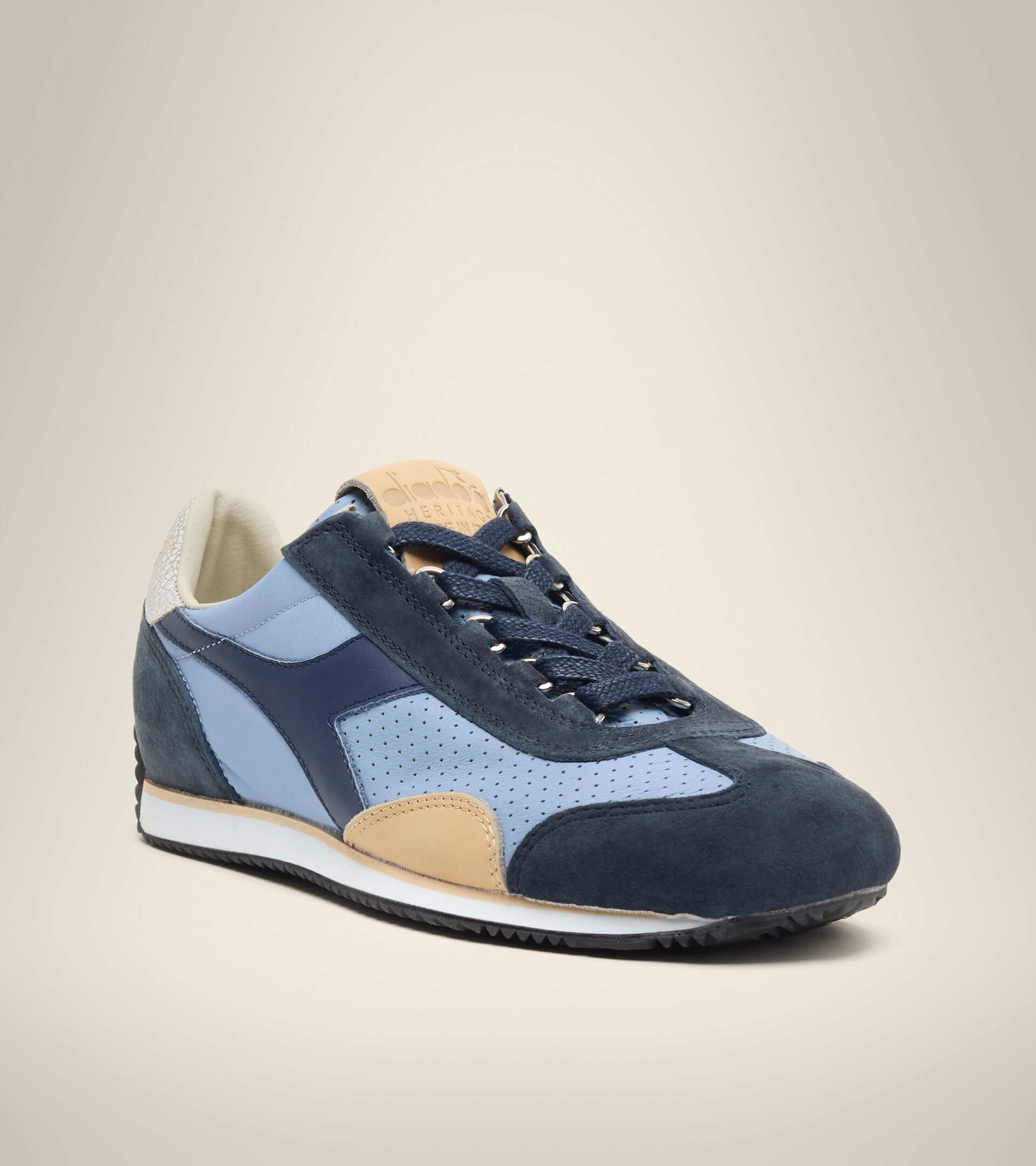 Heritage-Schuh Made in Italy - Herren EQUIPE ITALIA VERBLICHENE JEANSSTOFF - Diadora