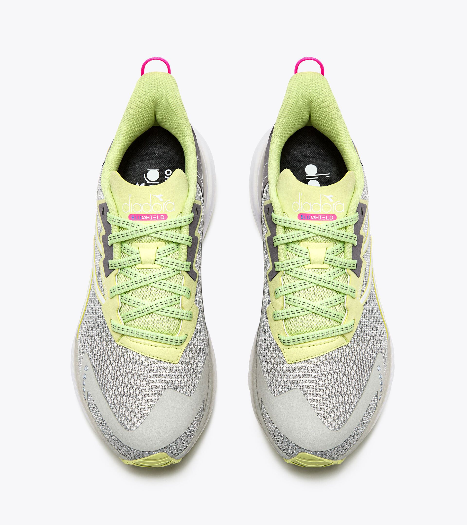 Running shoe - Stability and lightness - Donna
 MYTHOS BLUSHIELD VOLO 4 W SILVER DD/SHADOW LIME - Diadora