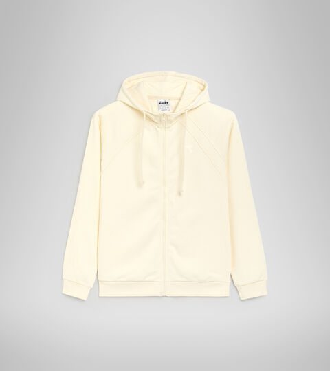 L.HOODIE FZ CHROMIA, BIANCO ANTICO Felpa con cappuccio - Donna L.HOODIE FZ CHROMIA BIANCO ANTICO - Diadora