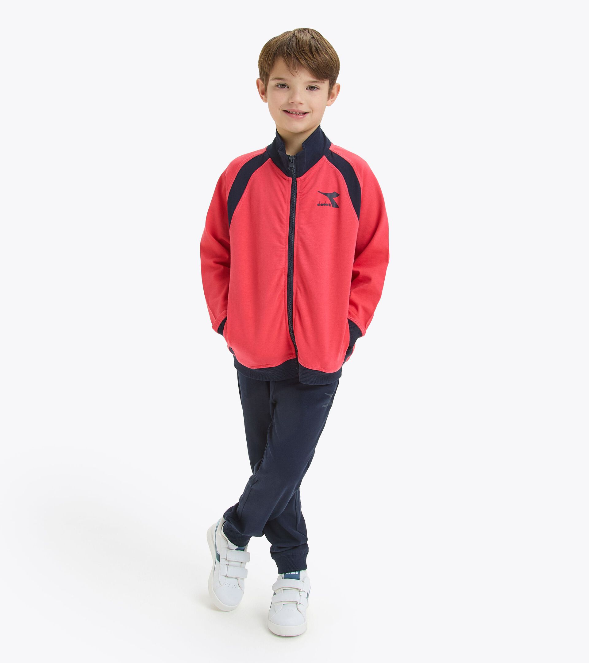 Trainingsanzug - unisex - Jungen/Mädchen
 JU.TRACKSUIT FZ CORE CAYENNEPFEFFER ROT - Diadora