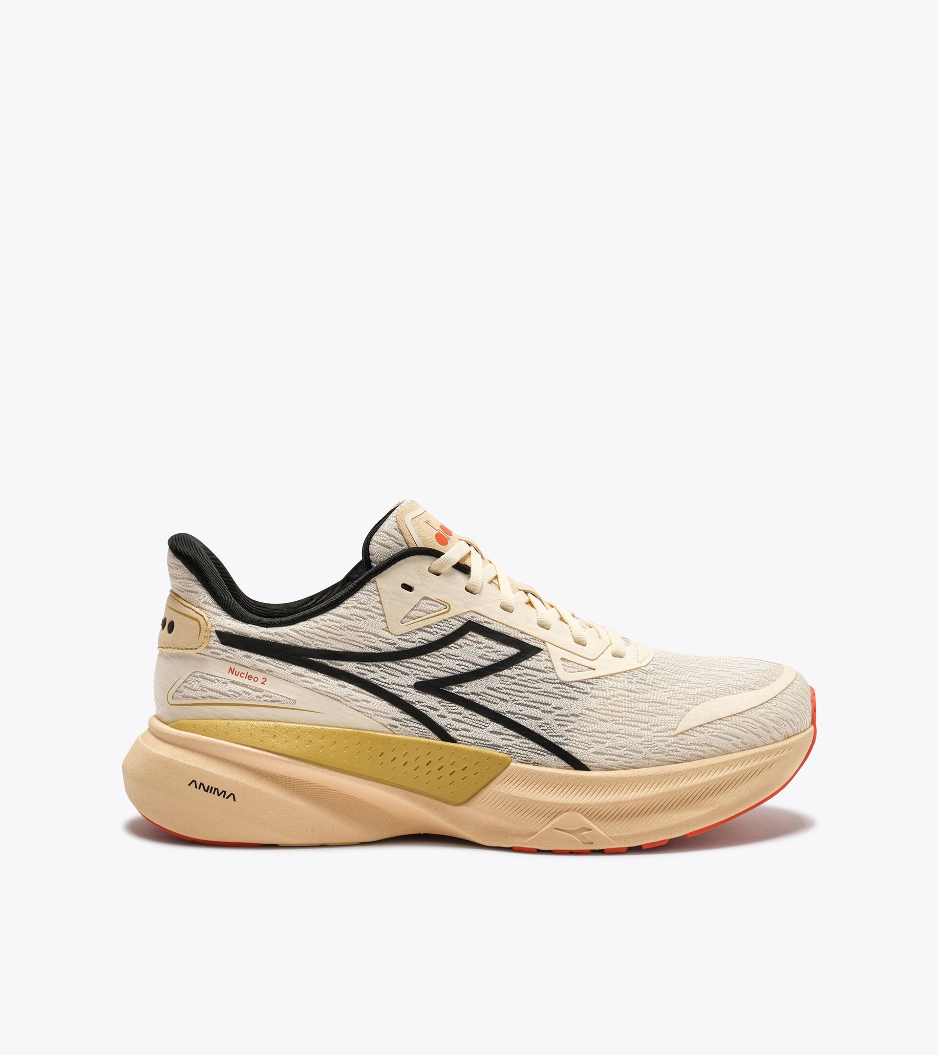Running shoe - Comfort and stability - Men's NUCLEO 2 BUTTERCREAM /AUTUMN BLONDE - Diadora