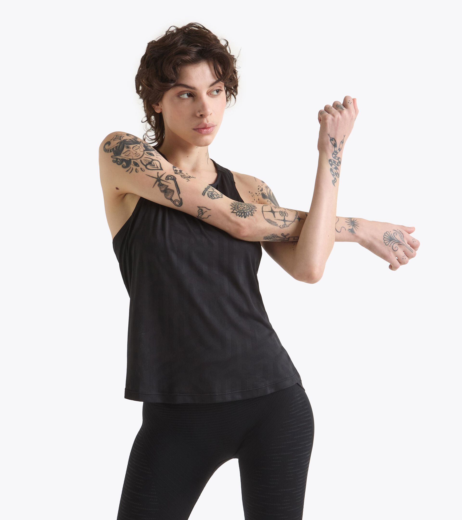 Running-Tanktop - Leichtes Coolcore-Gewebe - Damen L. SUPER LIGHT TANK SCHWARZ - Diadora