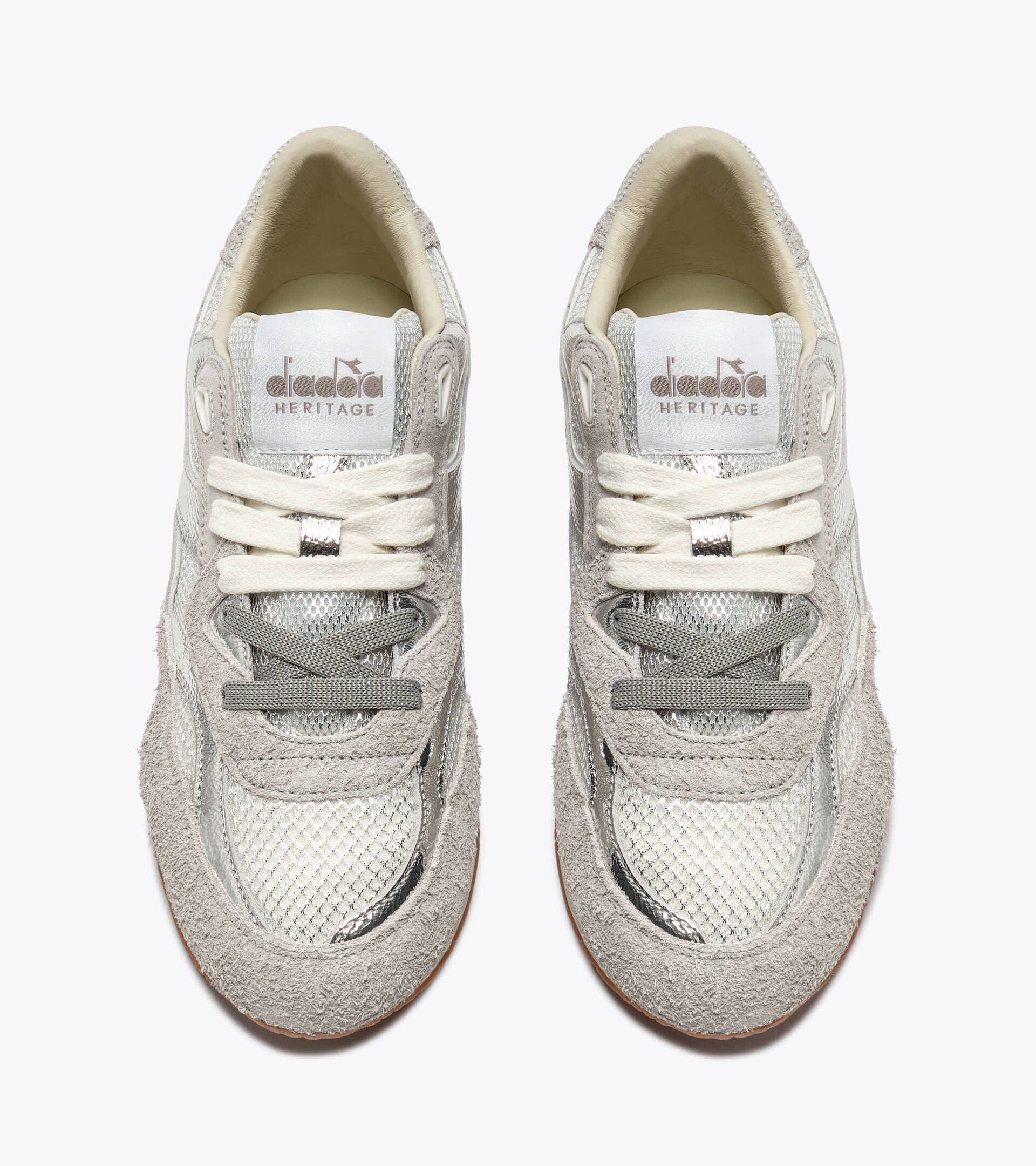 Heritage Leather Sneakers - All-gender EQUIPE REVENGE IRIDE WN SILVER METALIZED - Diadora
