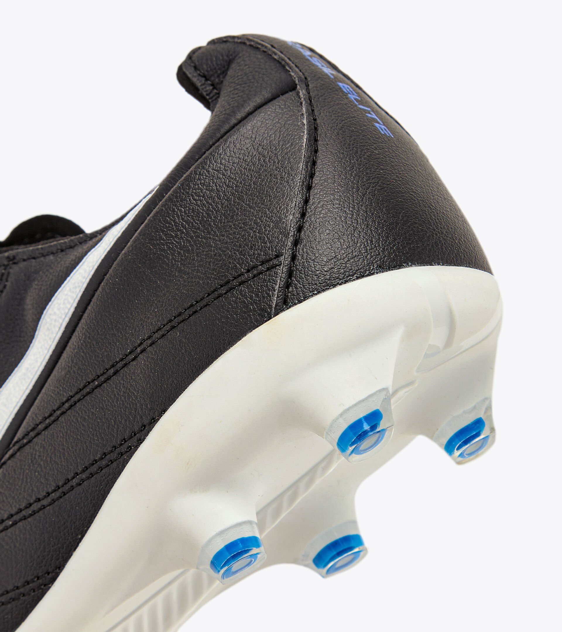 Firm ground football boots - Men’s BRASIL ELITE 2 LT LP12 BLACK/WHITE/ROYAL BLUE - Diadora