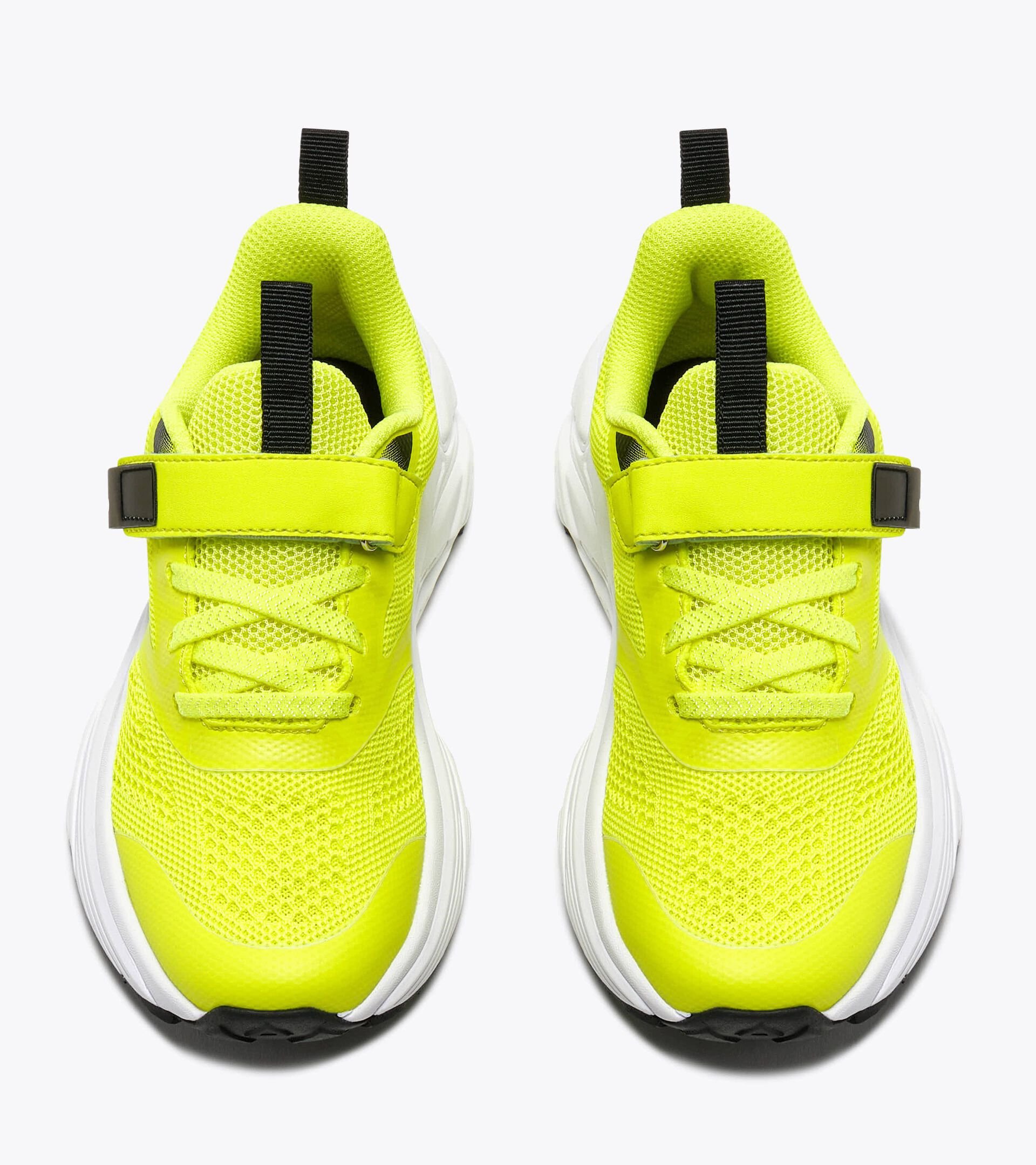 Chaussures de running - Syst&egrave;me &agrave; double la&ccedil;age - Junior
 SNIPE 4 JR GIALLO FLUO/NERO (C4102) - Diadora