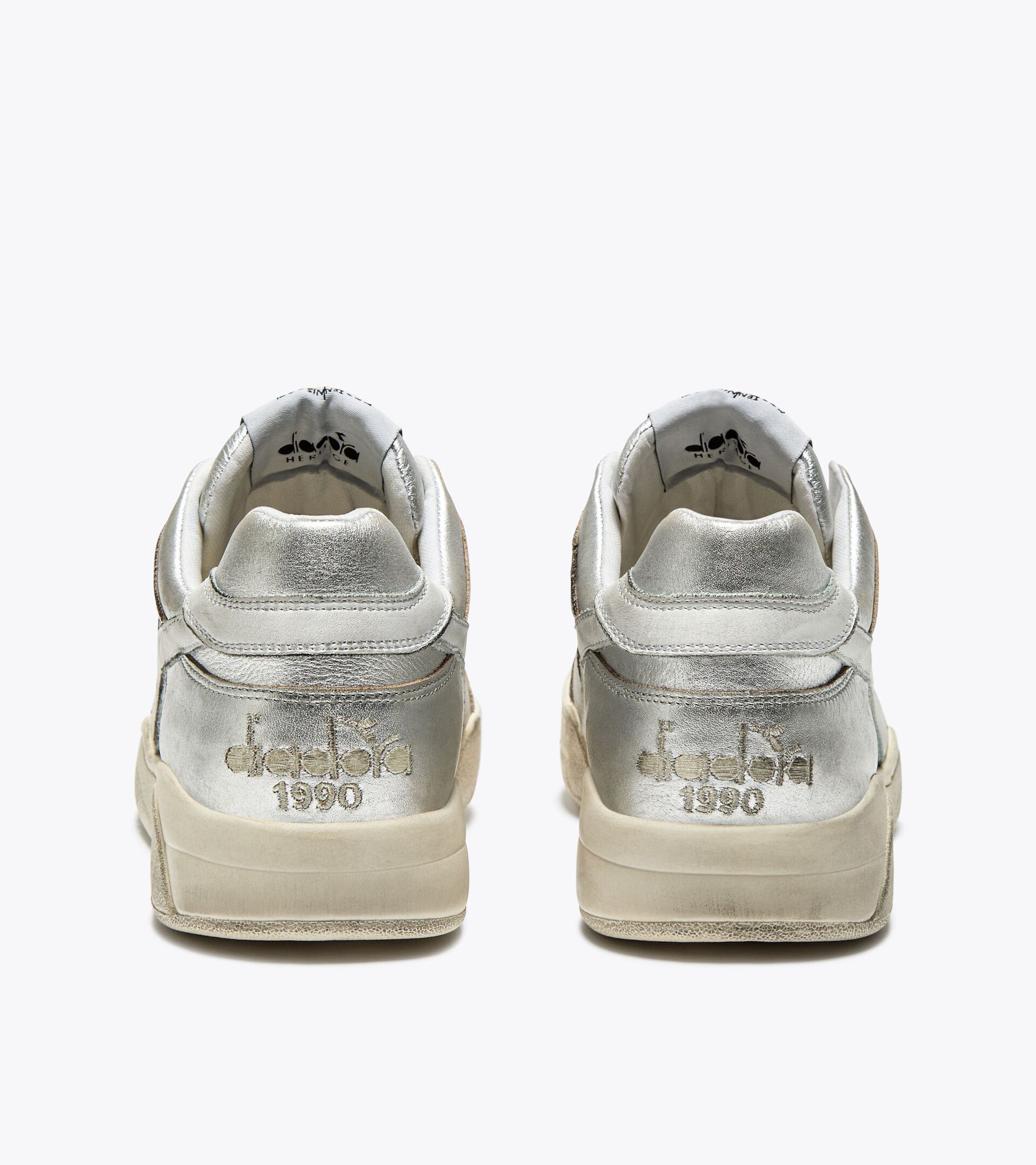 Heritage leather sneaker - Women’s B.560 METAL WN WHITE - Diadora