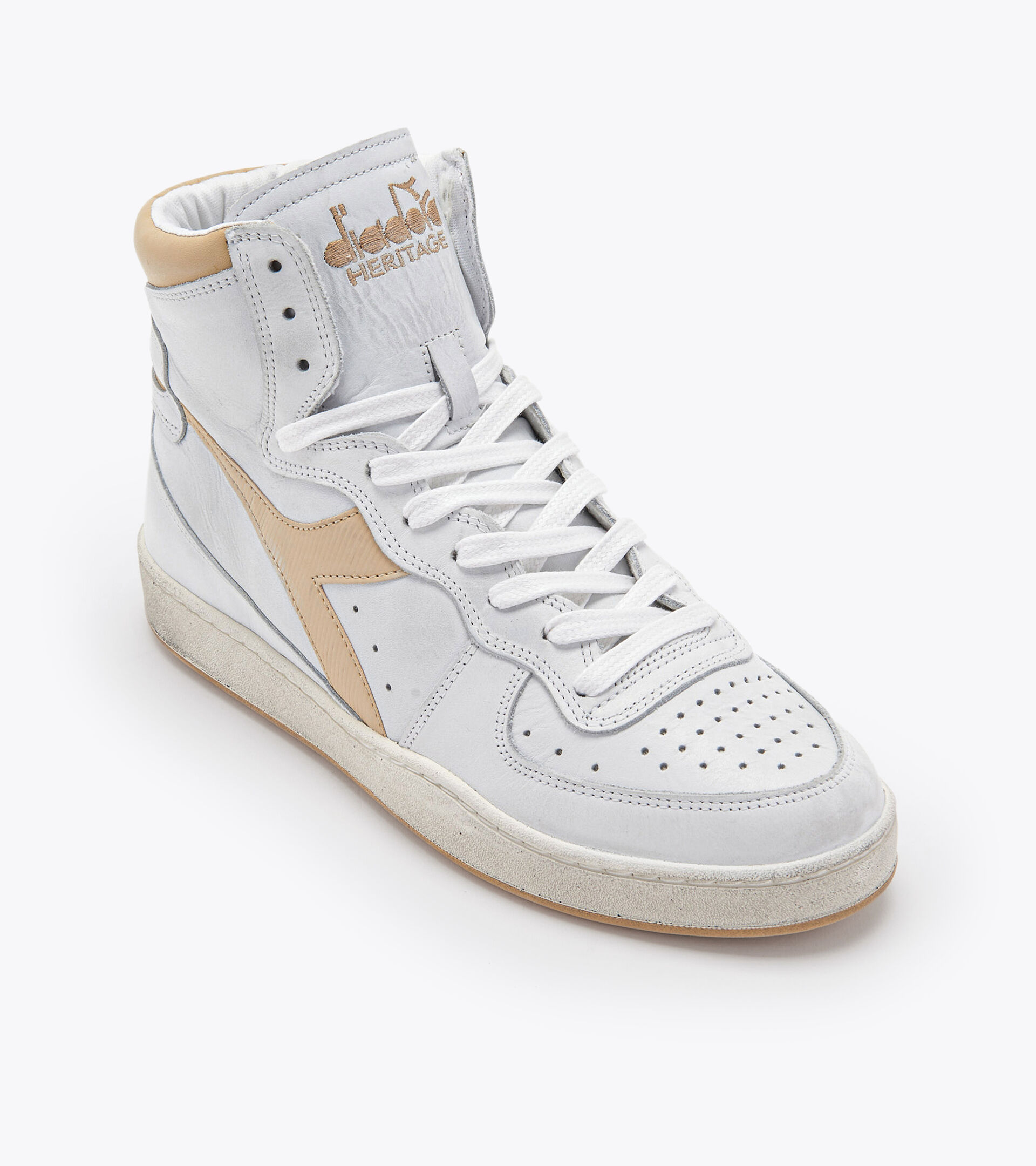 Heritage-Schuh - Gender neutral MI BASKET USED BIANCO/BEIGE - Diadora