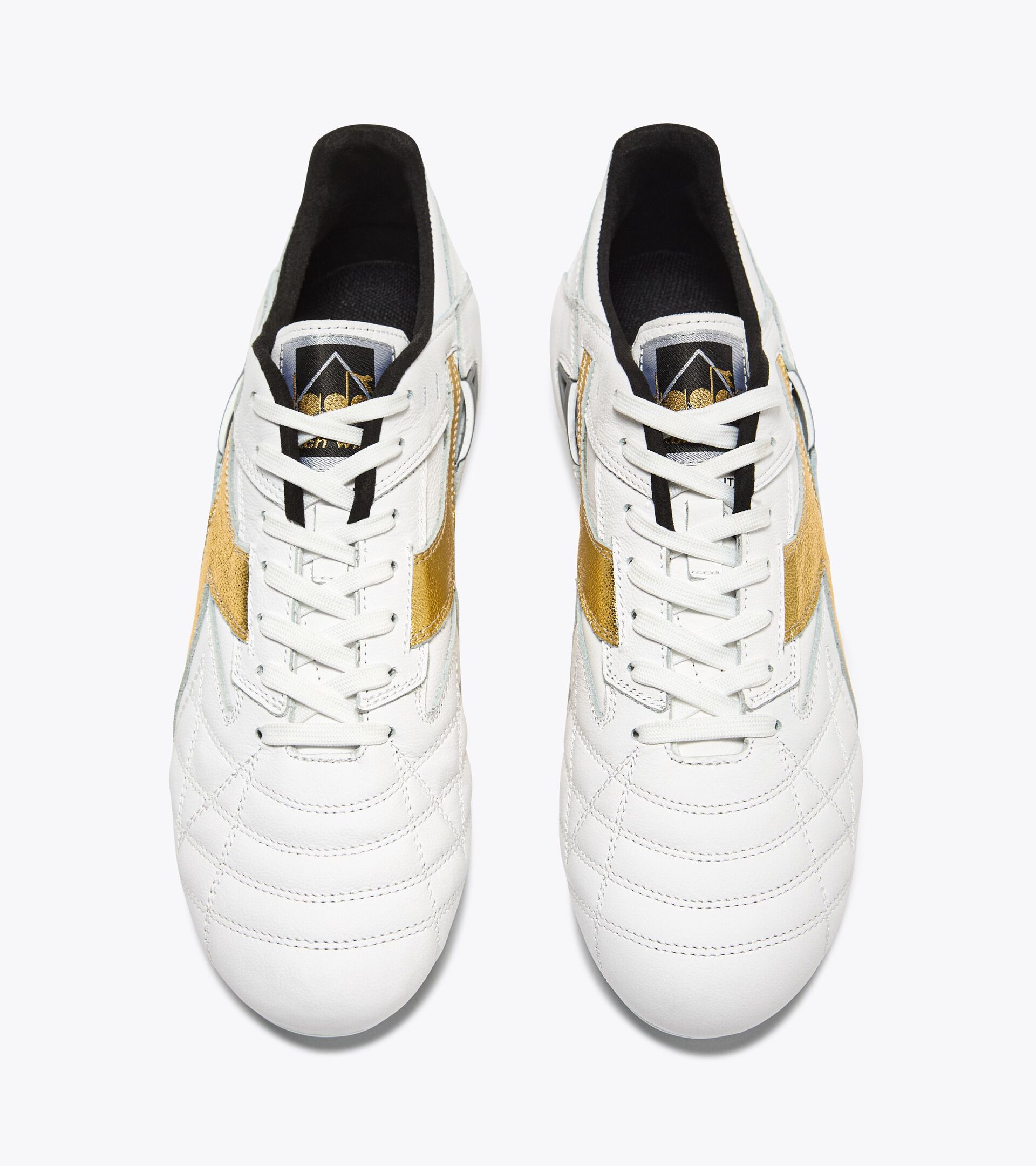 Made In Italy calcio boots for firm ground - Men's M.WINNER  ITA OG 94 LT+  MDPU WHITE/GOLD - Diadora