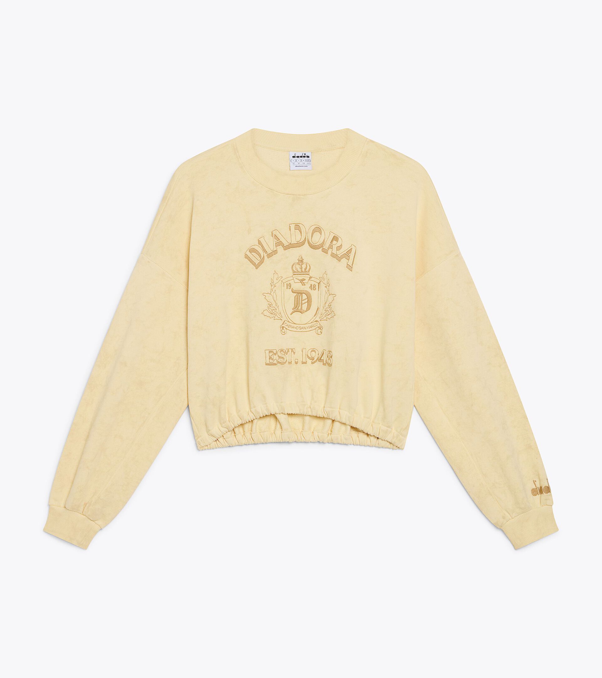 Jersey sweatshirt - Cropped - Women's L. SWEAT AVENUE LAB I BEIGE SHIFTY - Diadora