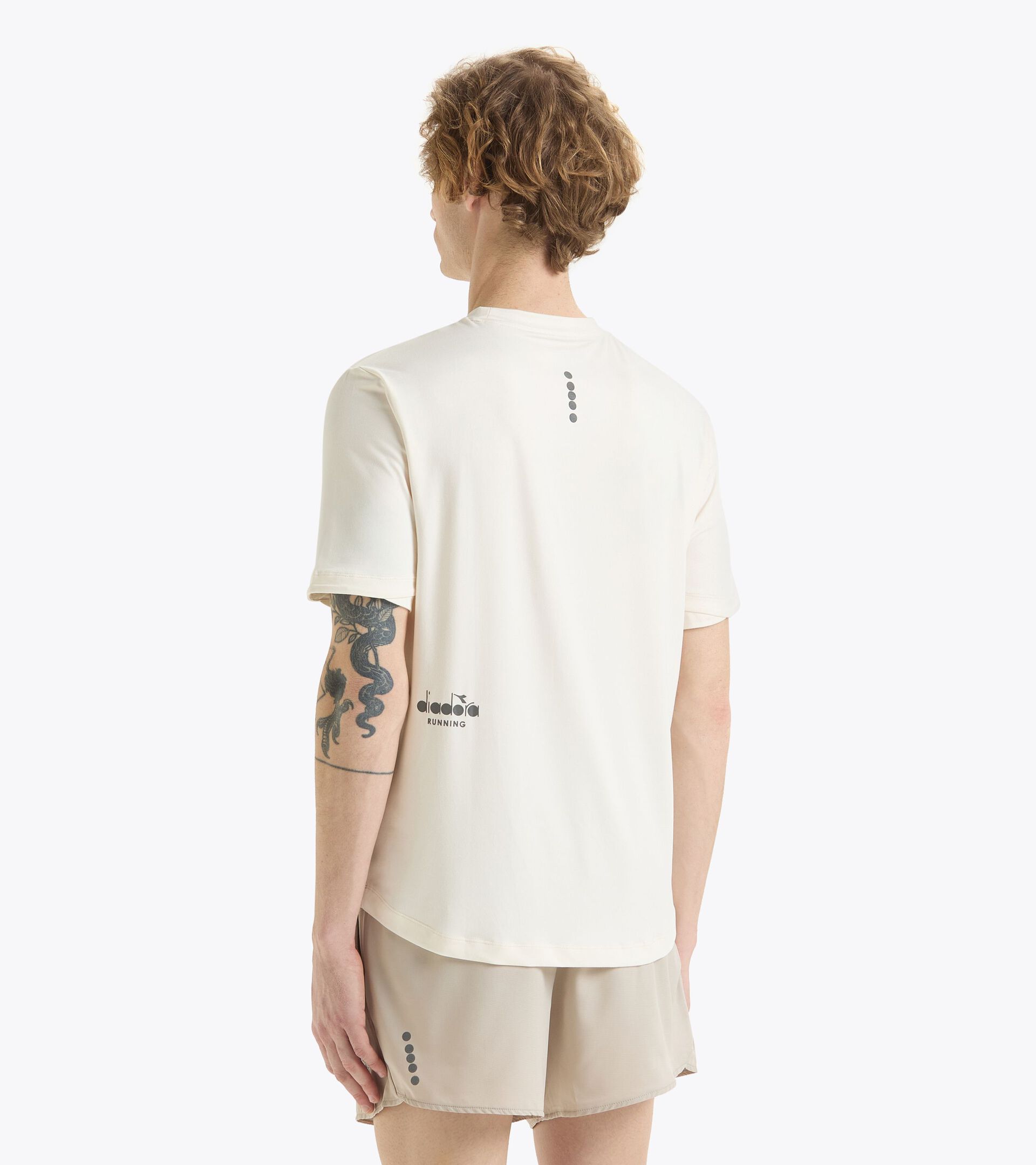 Short-sleeved training t-shirt - Unisex SS T-SHIRT MILL CITY WHISPER WHITE - Diadora