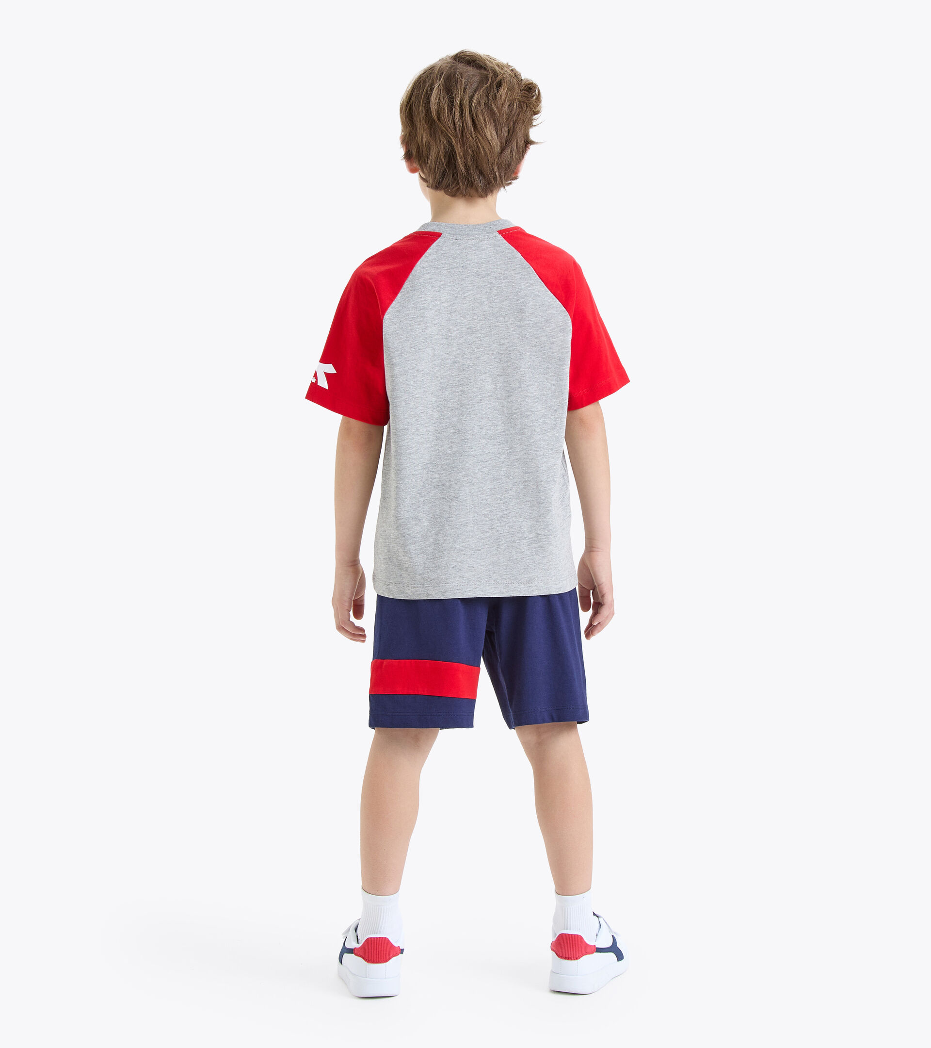 Sport set - Boys JB.SET SS SPORT ART LIGHT MIDDLE GRAY MELANGE - Diadora