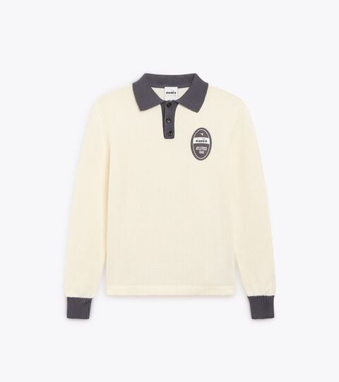 Long-sleeved Legacy polo - Made in Italy - All-gender POLO LS  LEGACY WHITE ALYSSUM - Diadora