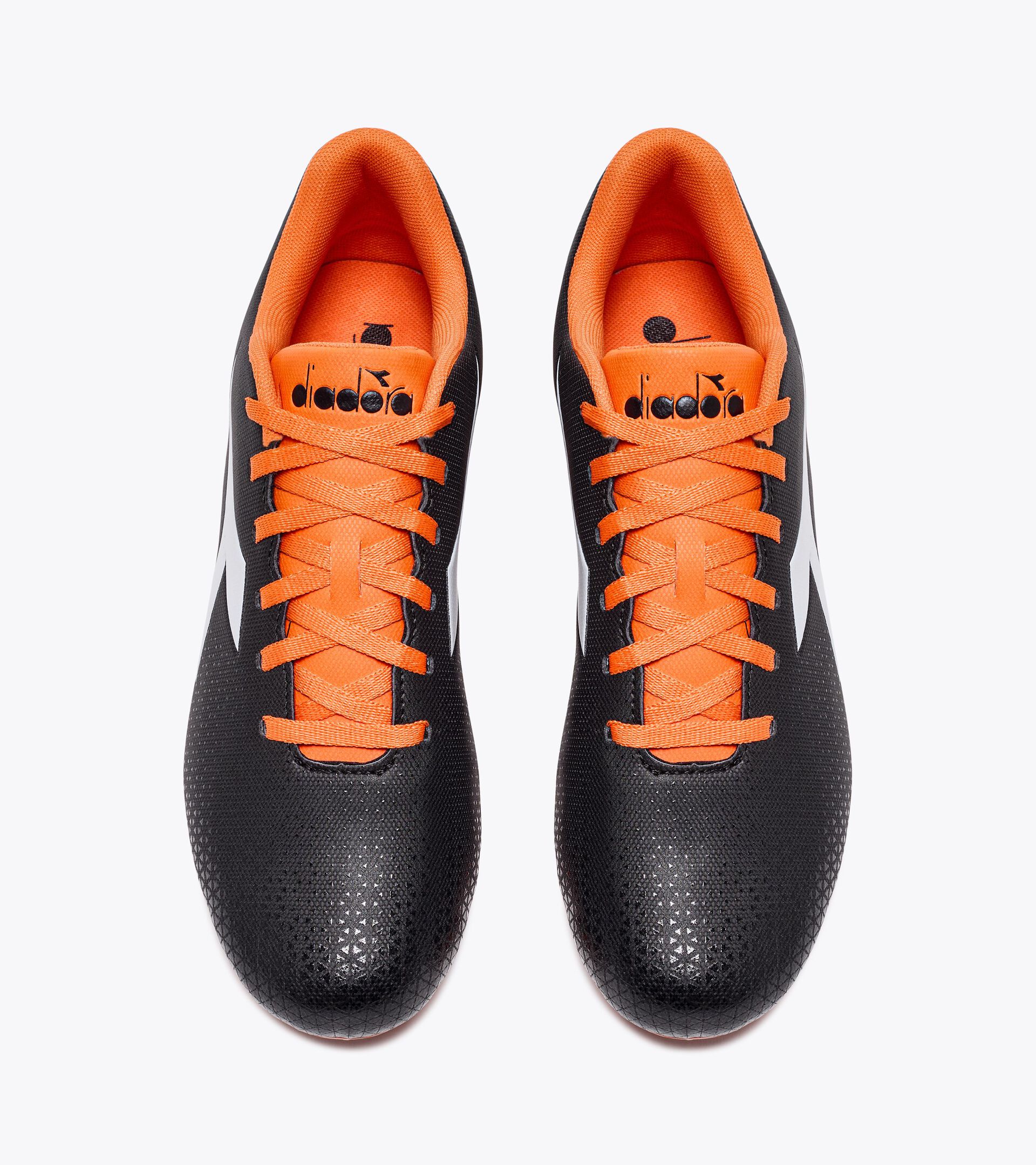 Calcio boots for firm ground - Men's PICHICHI 6 MG14 BLACK/WHITE/ORANGE - Diadora